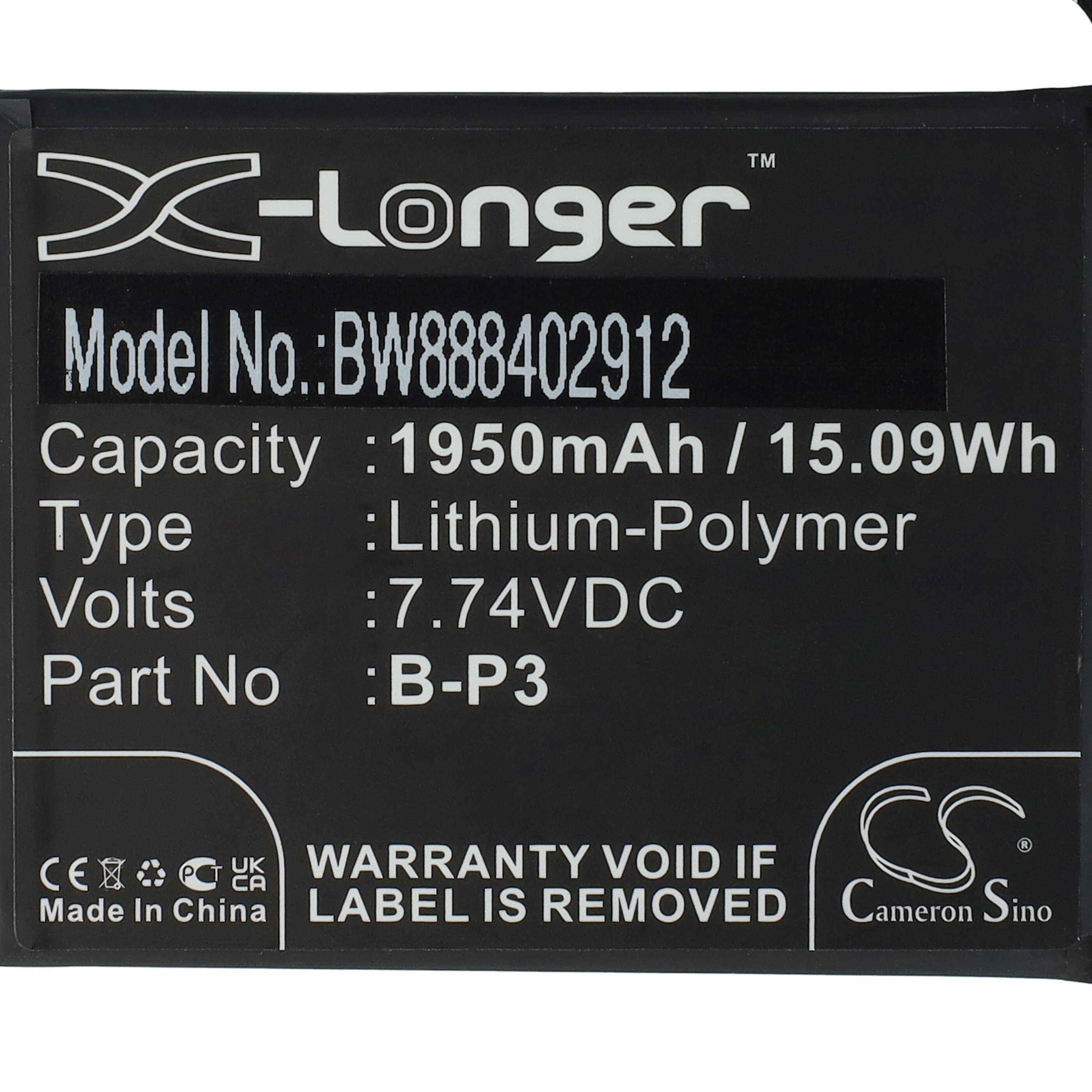 Mobile Phone Battery Replacement for Vivo B-P3 - 1950mAh 7.74V Li-polymer