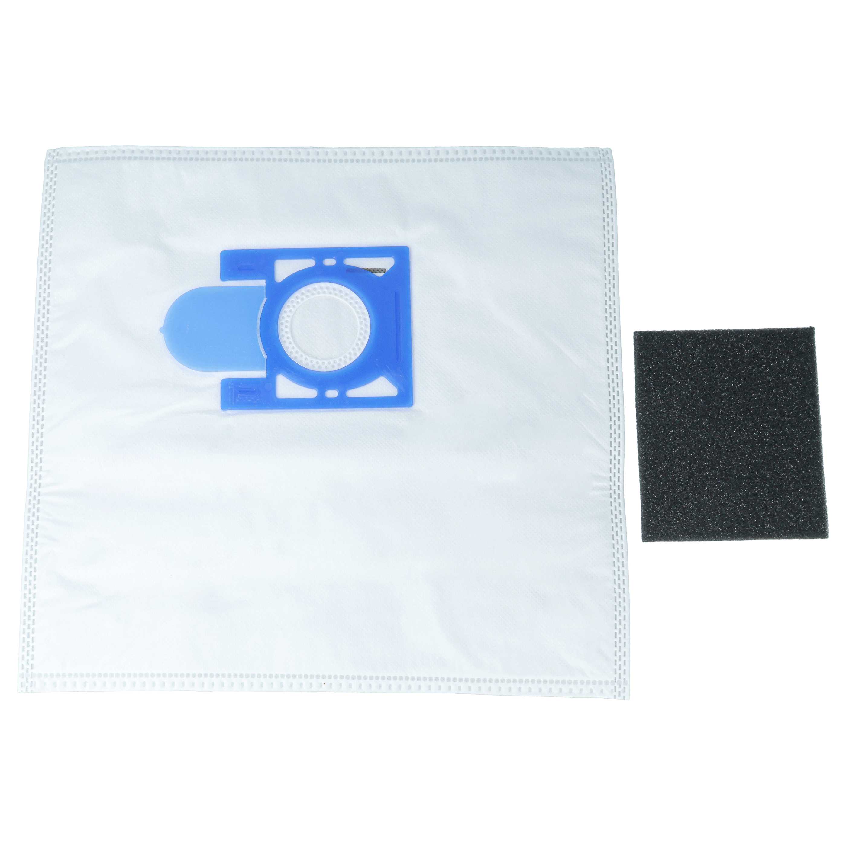 5x Microfaser Staubsaugerbeutel + Motorschutzfilter für Thomas Crooser, crooSer eco 2.0, ersetzt 787252