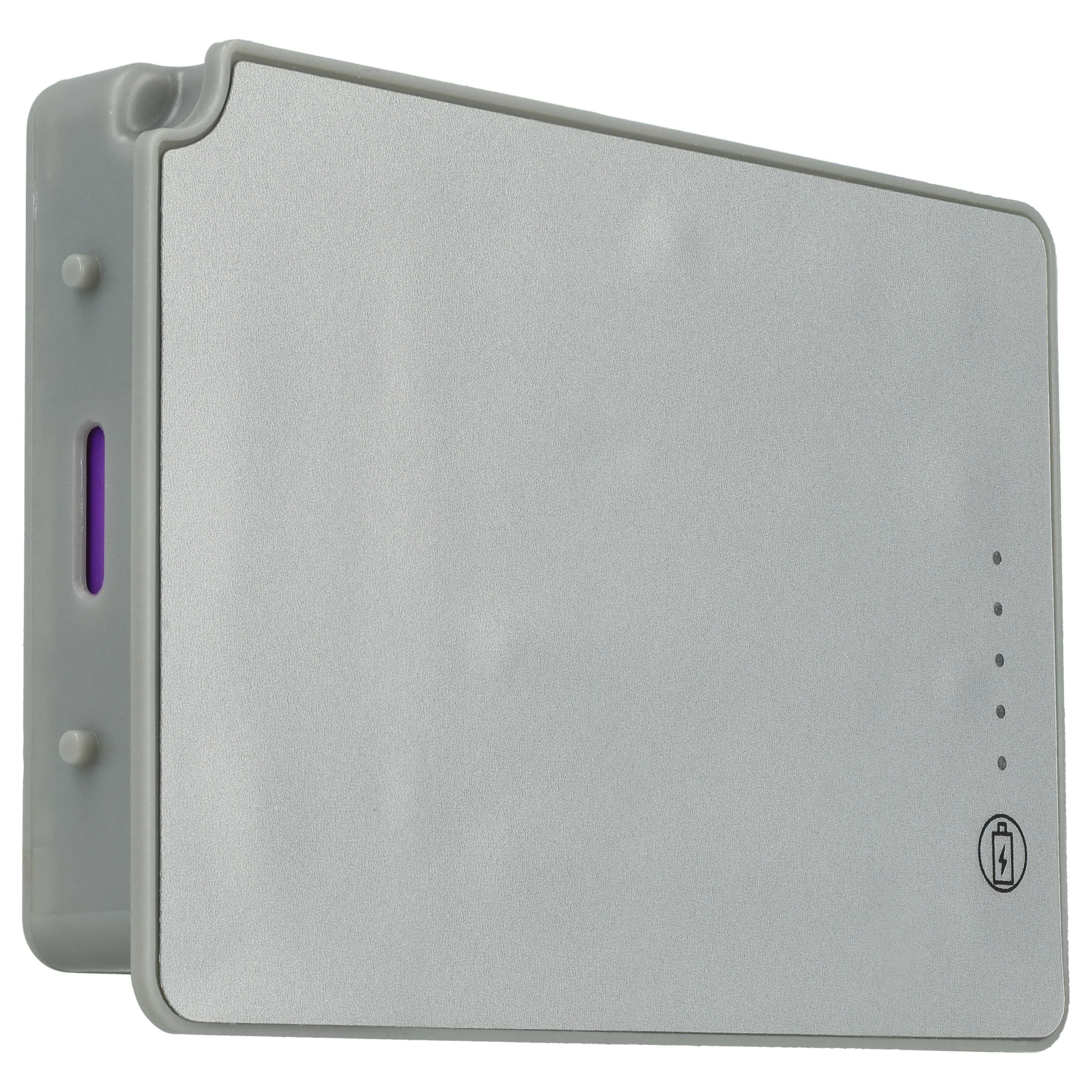 Notebook-Akku als Ersatz für Apple M9325G/A, A1148, A1045, A1078, M9325 - 4400mAh 10,8V Li-Ion, anthrazit-grau