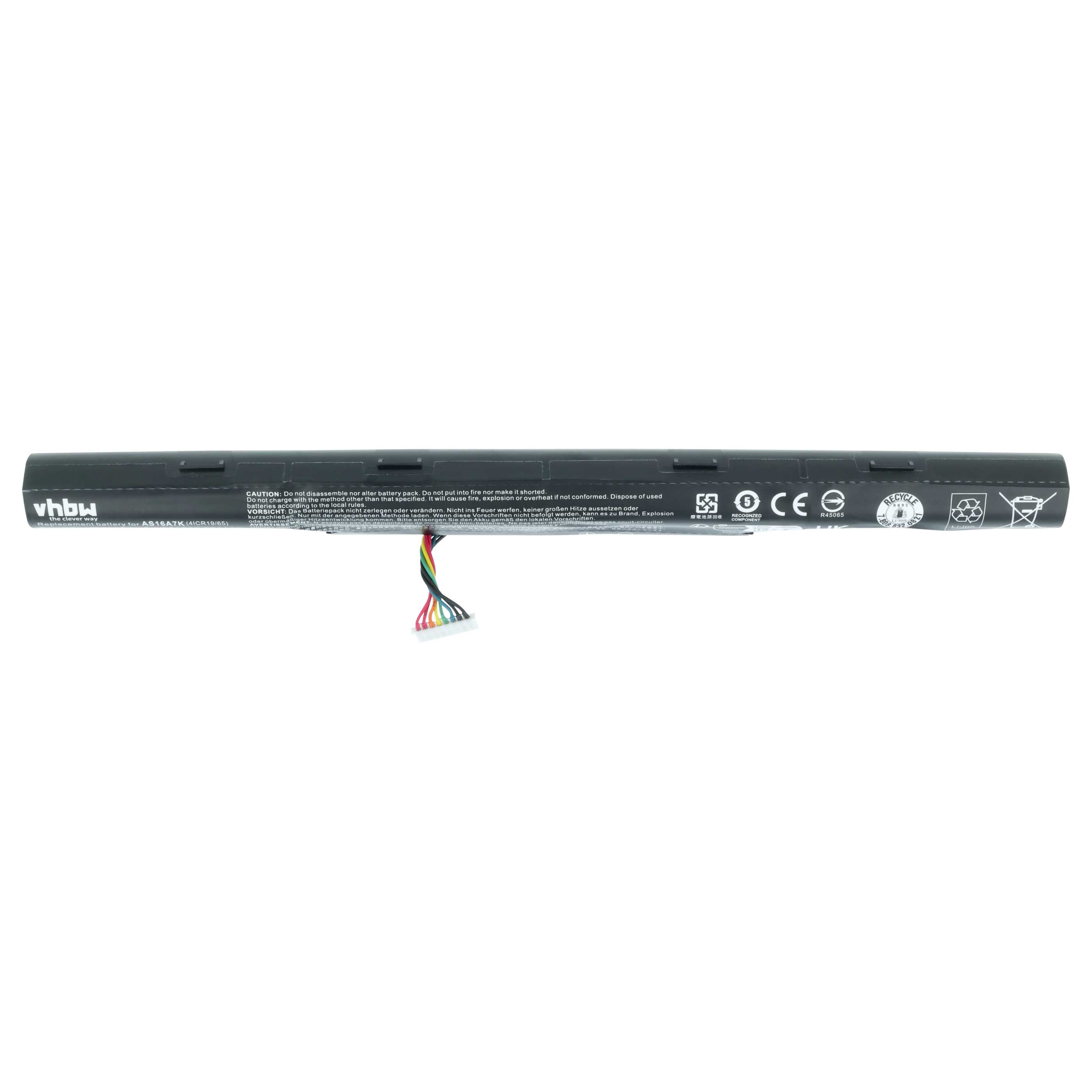 Akumulator do laptopa zamiennik Acer AS16A8K, KT.0040G.007, AS16A5K, AS16A7K - 2200 mAh 14,8 V Li-Ion, czarny
