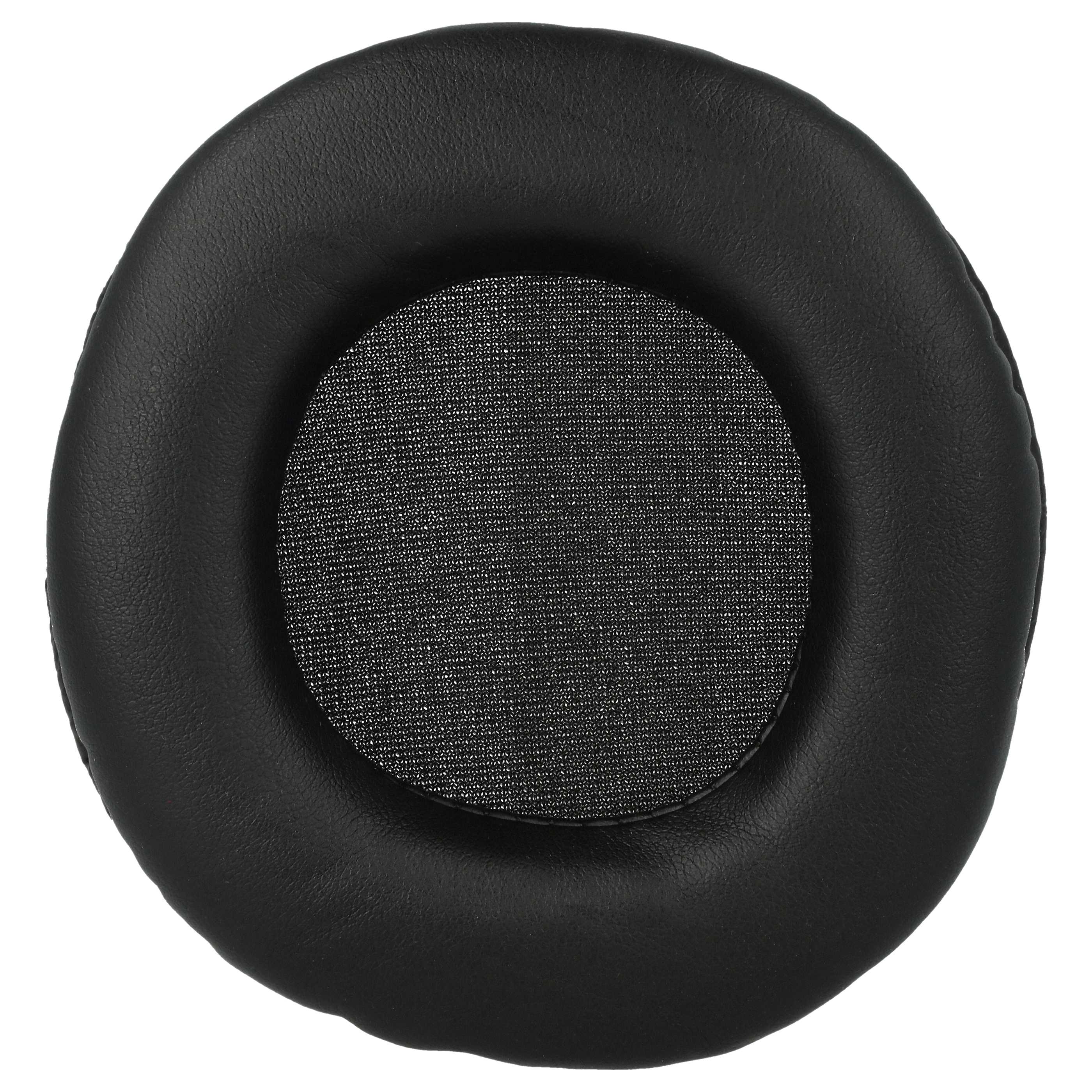 2x Ear Pads suitable for Sony MDR Headphones etc. - foam / synthetic leather, 9 cm External Diameter