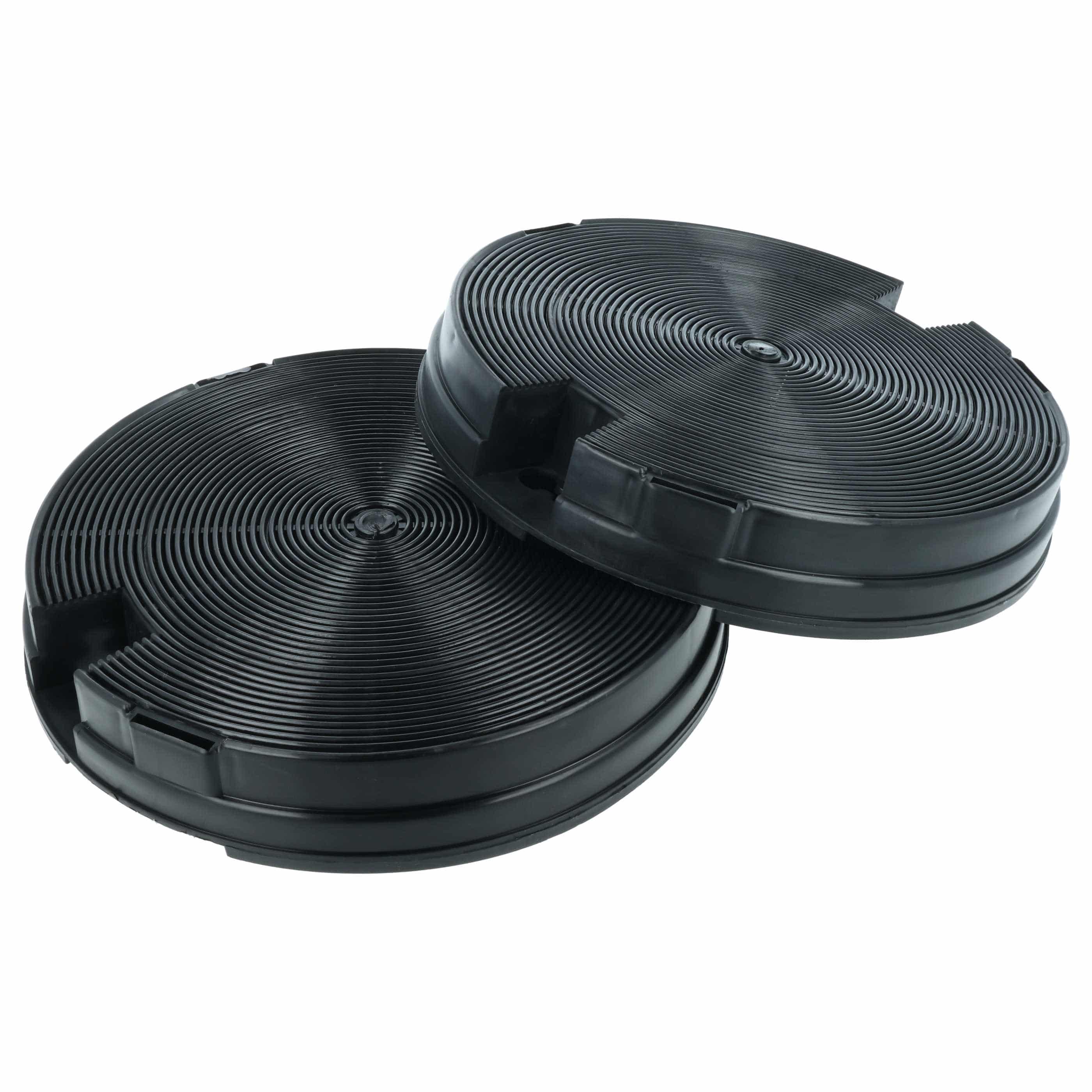 2x Filtres à charbon actif remplace AEG/Electrolux 5028203400, 9029793586, 5029065200 pour hotte Bauknecht