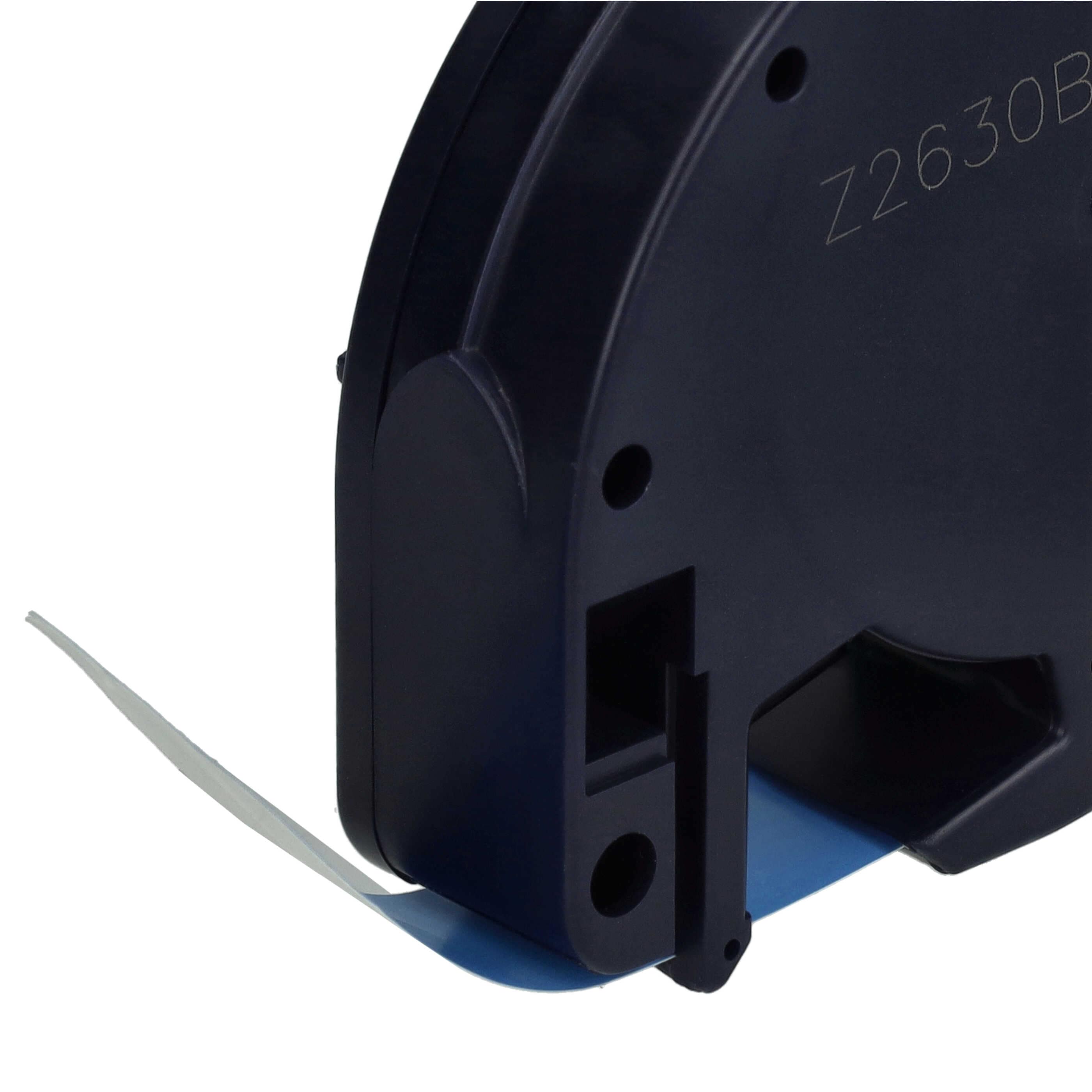 Label TapePlastic as Replacement for Dymo 91225, S0721650 - 12 mm Black to Blue, plastic
