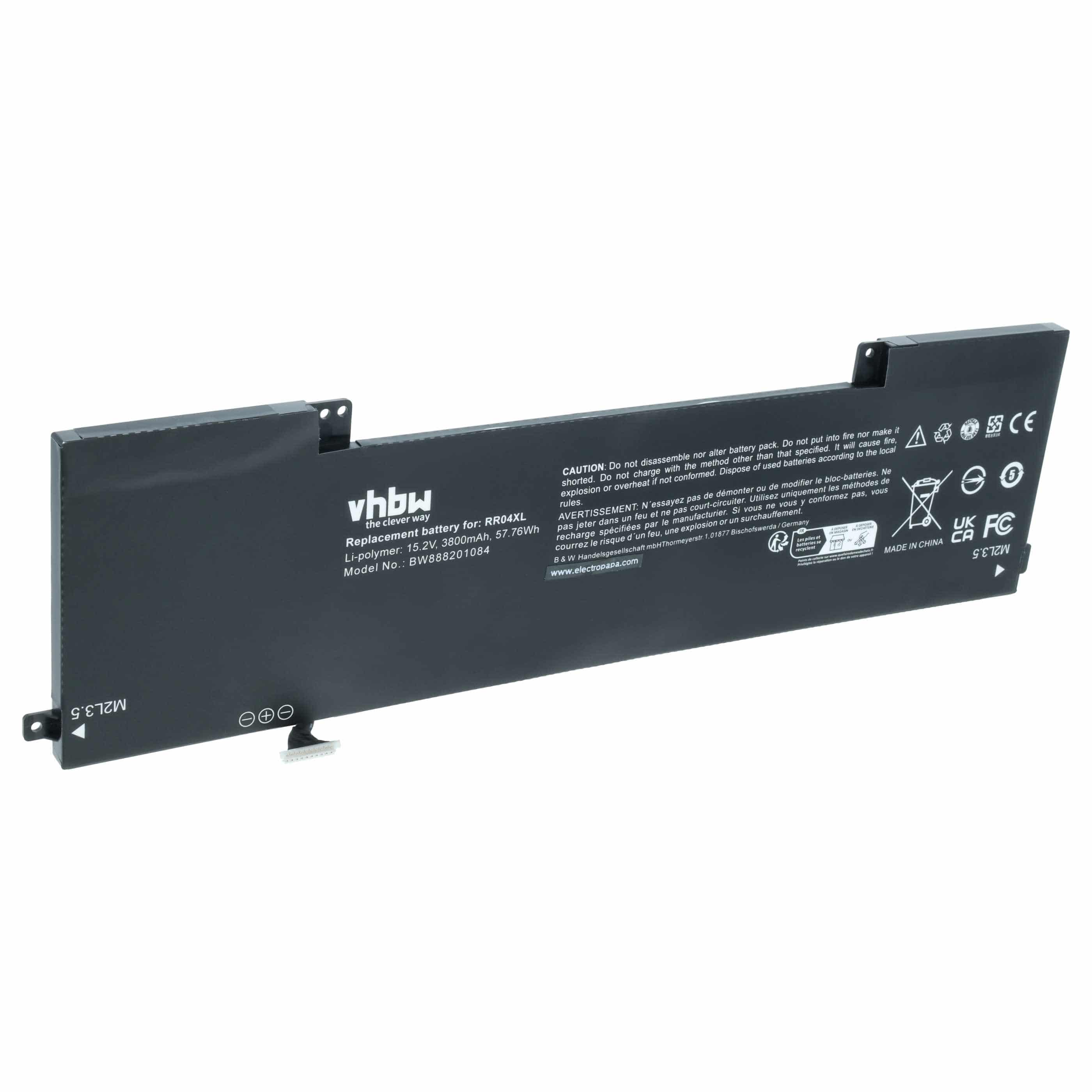 Akumulator do laptopa zamiennik HP 778961-421, 778978-005, 778951-421 - 3800 mAh 15,2 V Li-Ion, czarny