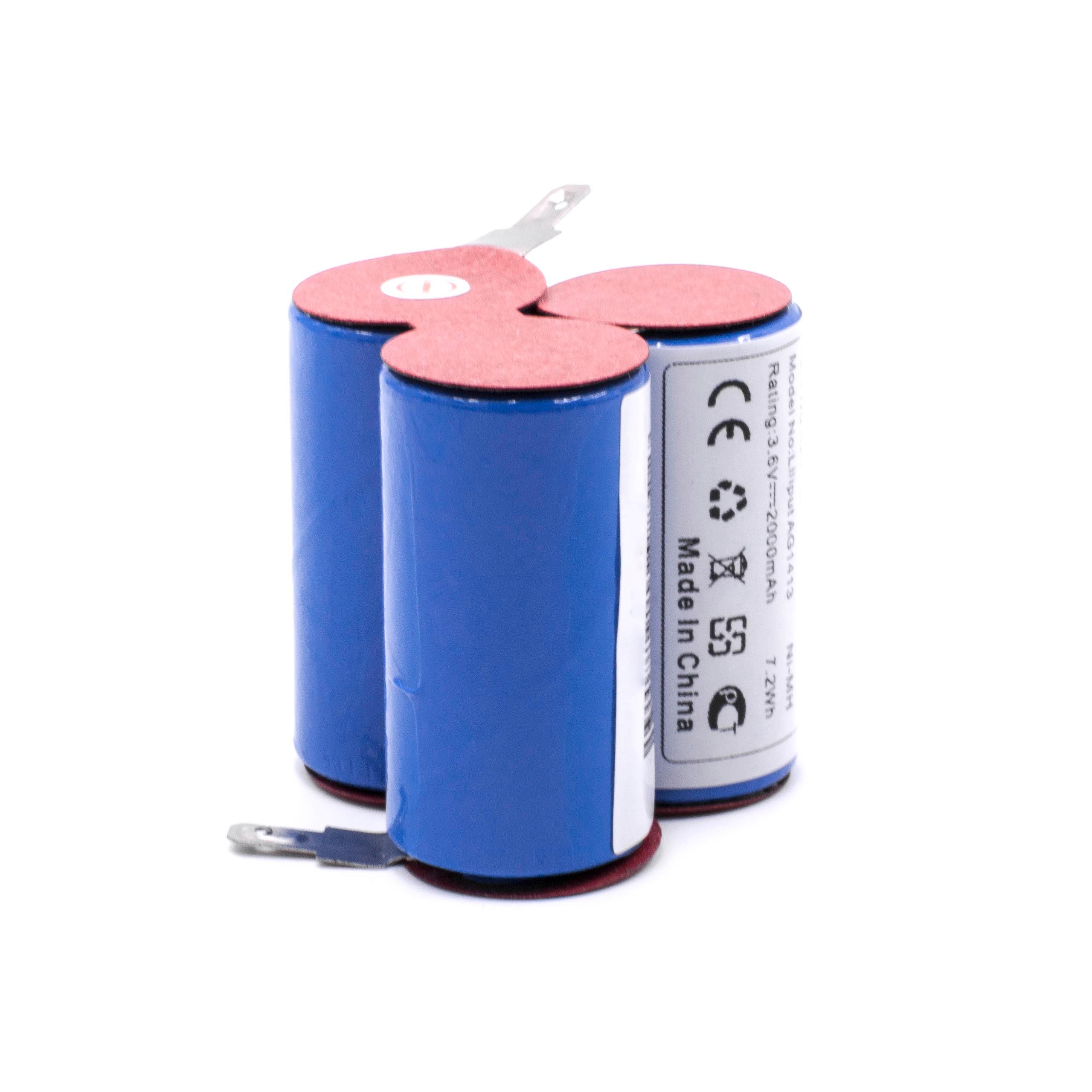 Batterie remplace AEG pour aspirateur - 2000mAh 3,6V NiMH