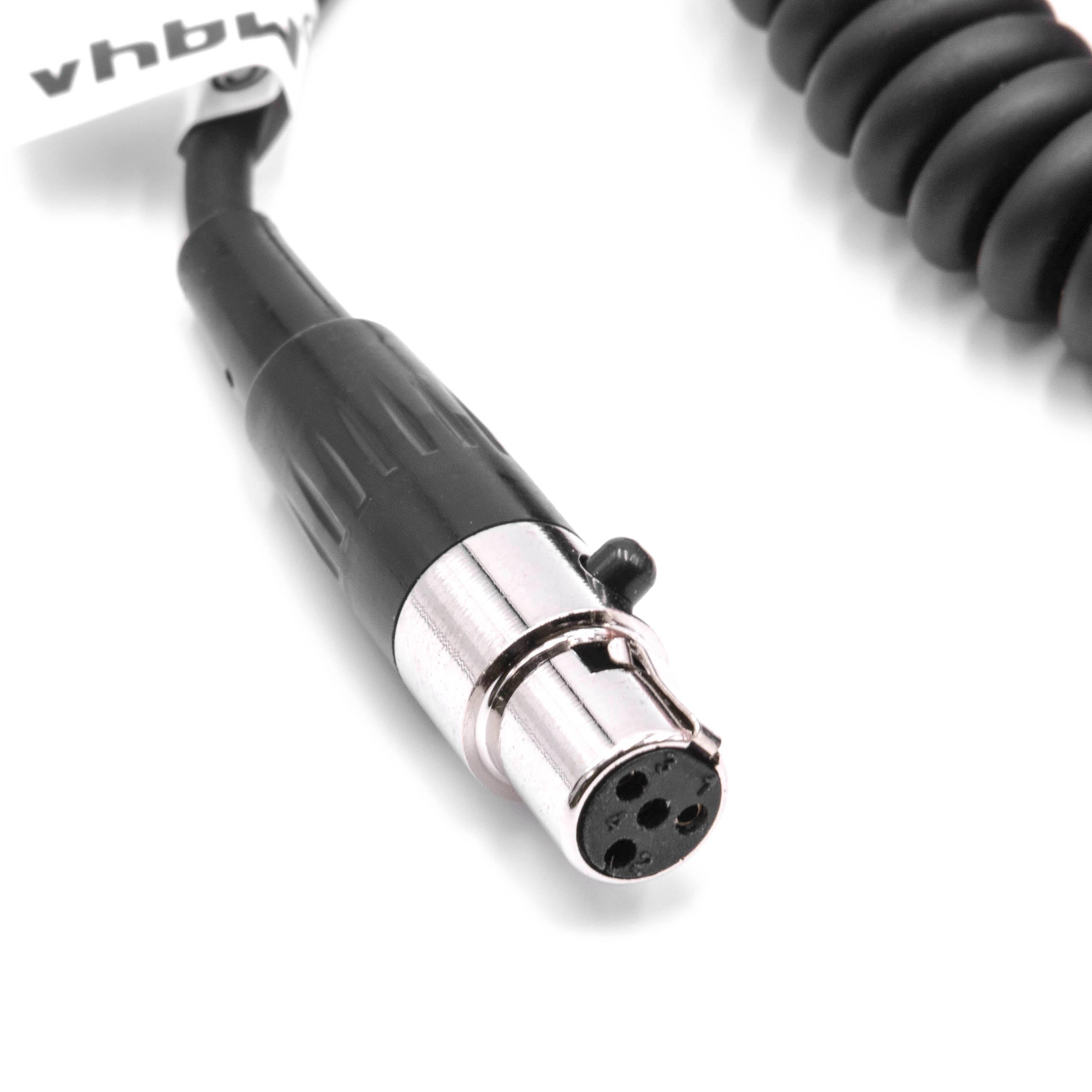  Câble d'alimentation D-Tap vers mini XLR mâle 4 broches compatible avec caméscope, caméra - Câble spiralé