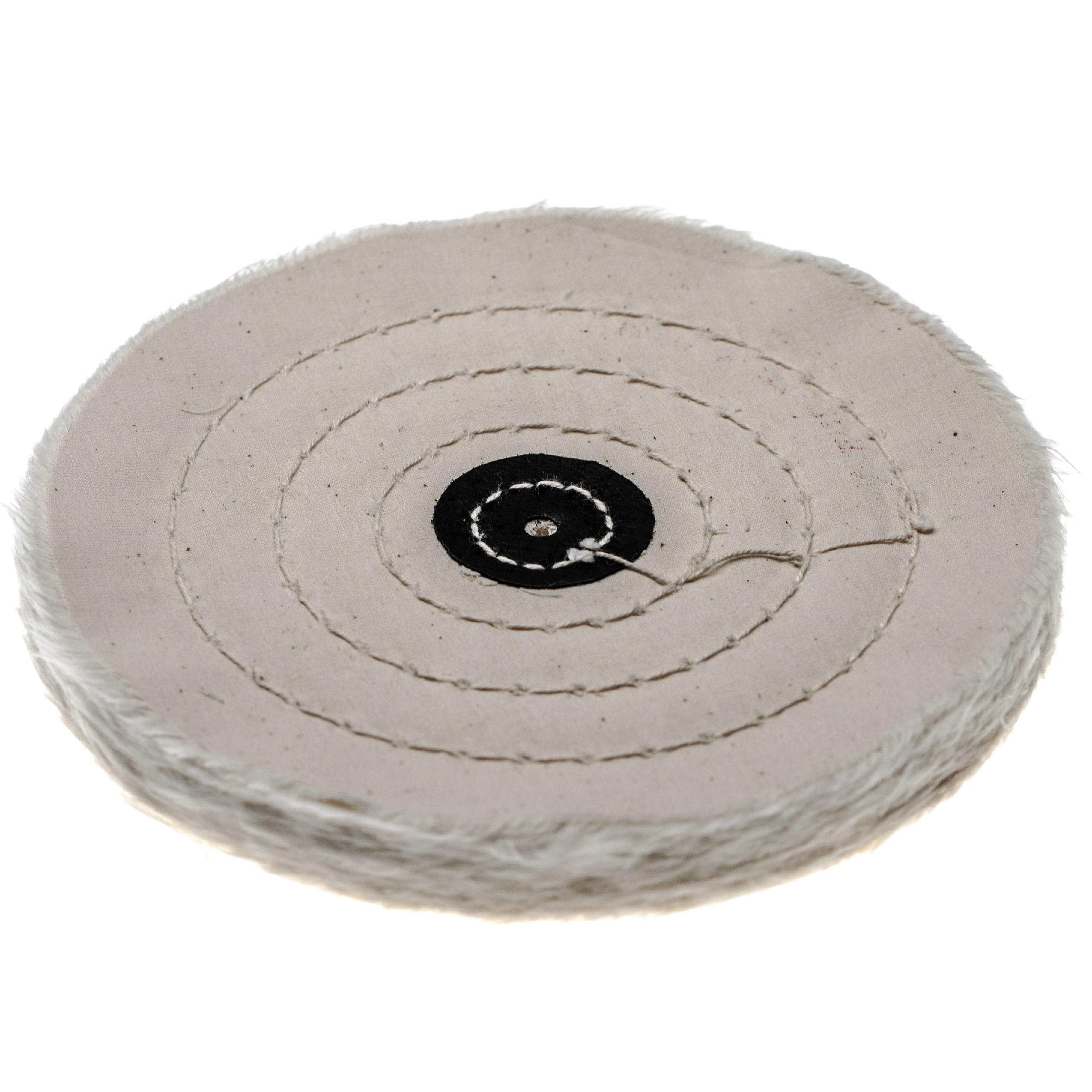 Bonnet de polissage pour modèle courant de meuleuse, perceuse de 15,5cm de diamètre - couleur crème