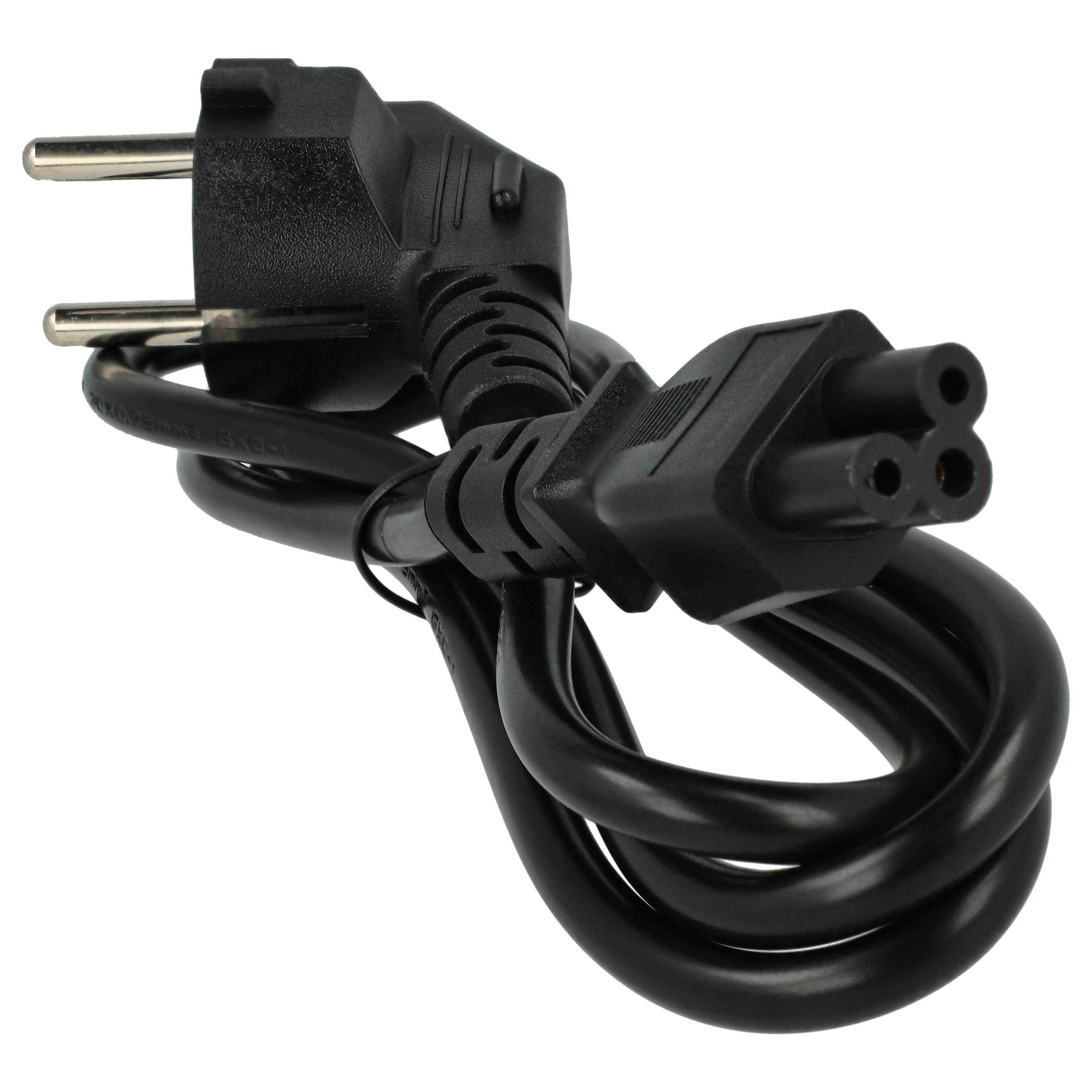 10x C5 Power Cable Euro Plug suitable for Vorwerk VR300 Robot Vacuum Cleaner - 1.2 m