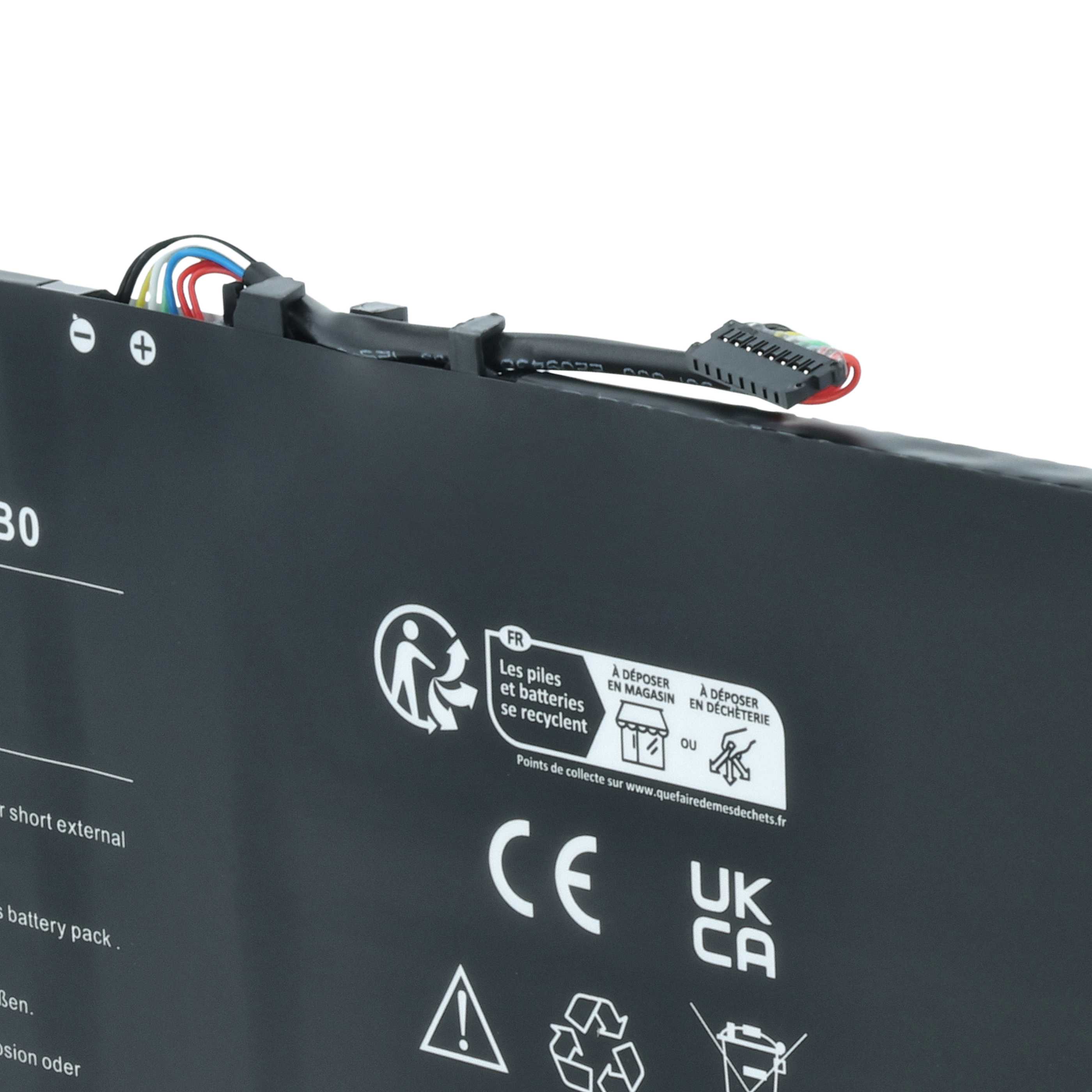Batteria sostituisce Lenovo 5B10Q16067, 5B10Q22883, 5B10Q16066 per notebook - 5800mAh 7,68V Li-Poly nero