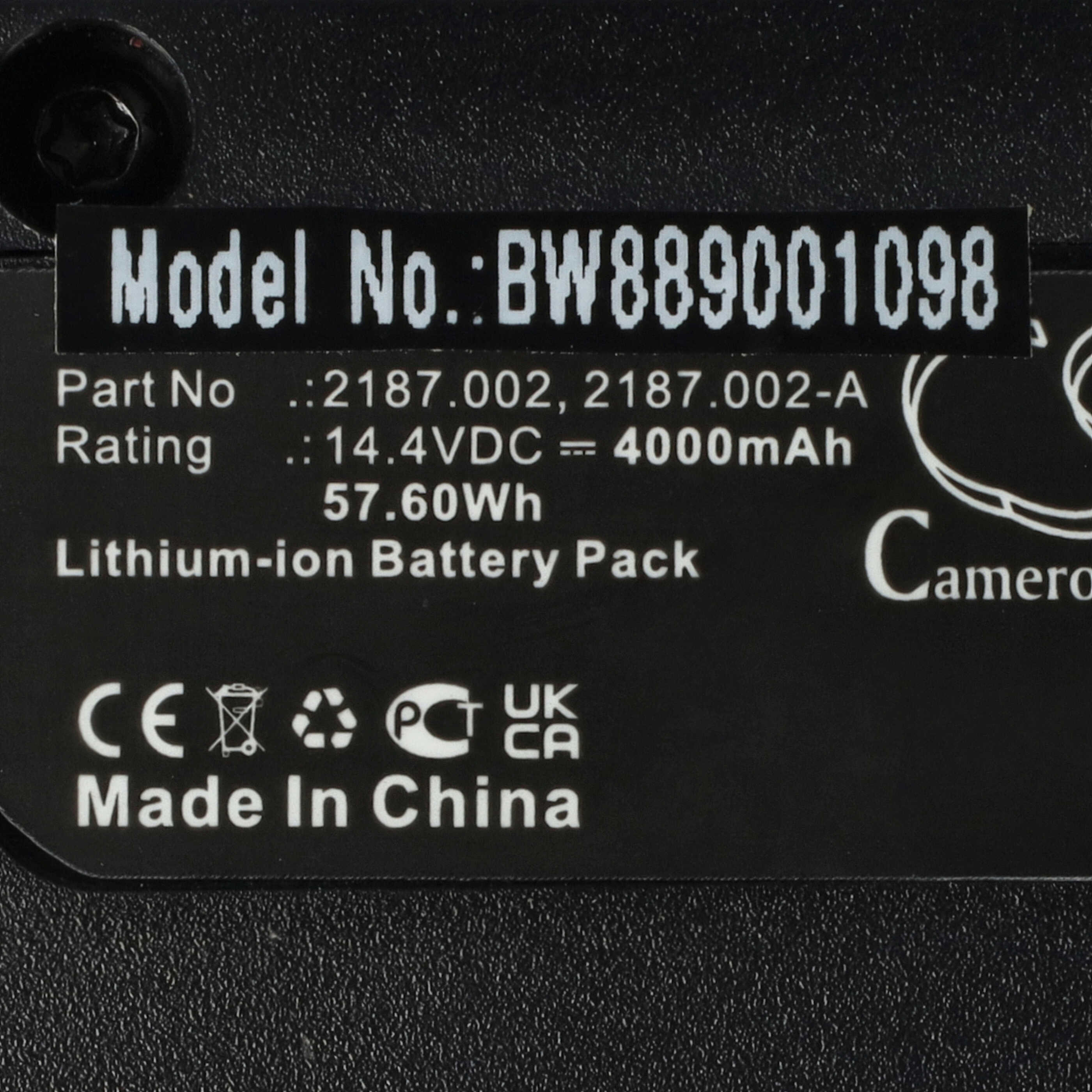 Battery replaces Bosch BAT607 for Electric Power Tool - 4000 mAh, 14.4 V, Li-Ion