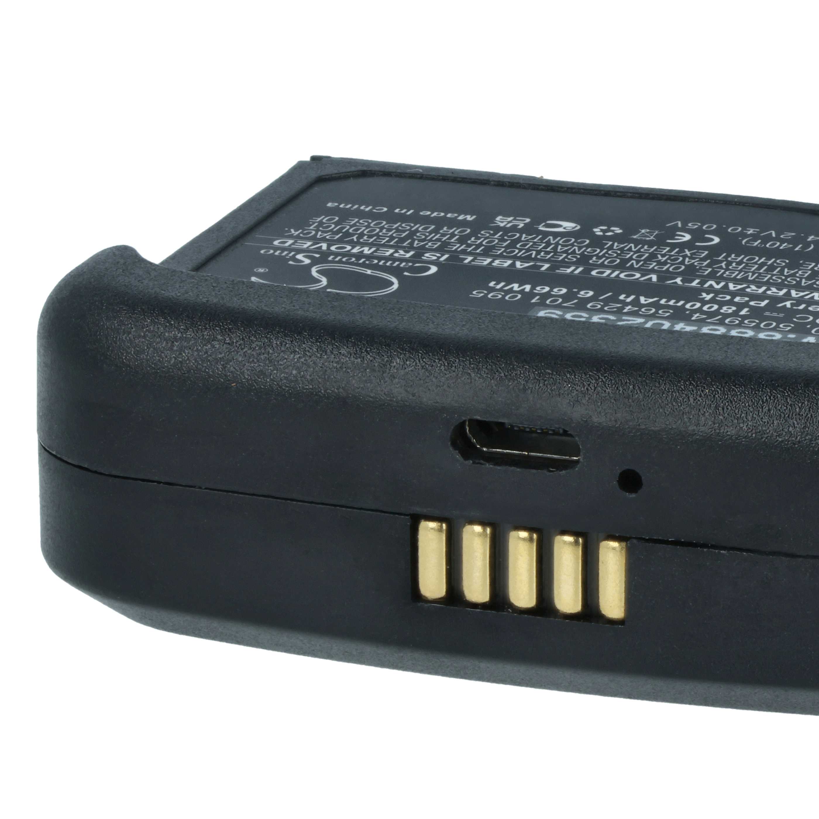 2x Akumulator do cyfrowego systemu bezprzewodowego zamiennik Sennheiser 505974 - 1800 mAh 3,7 V Li-Ion