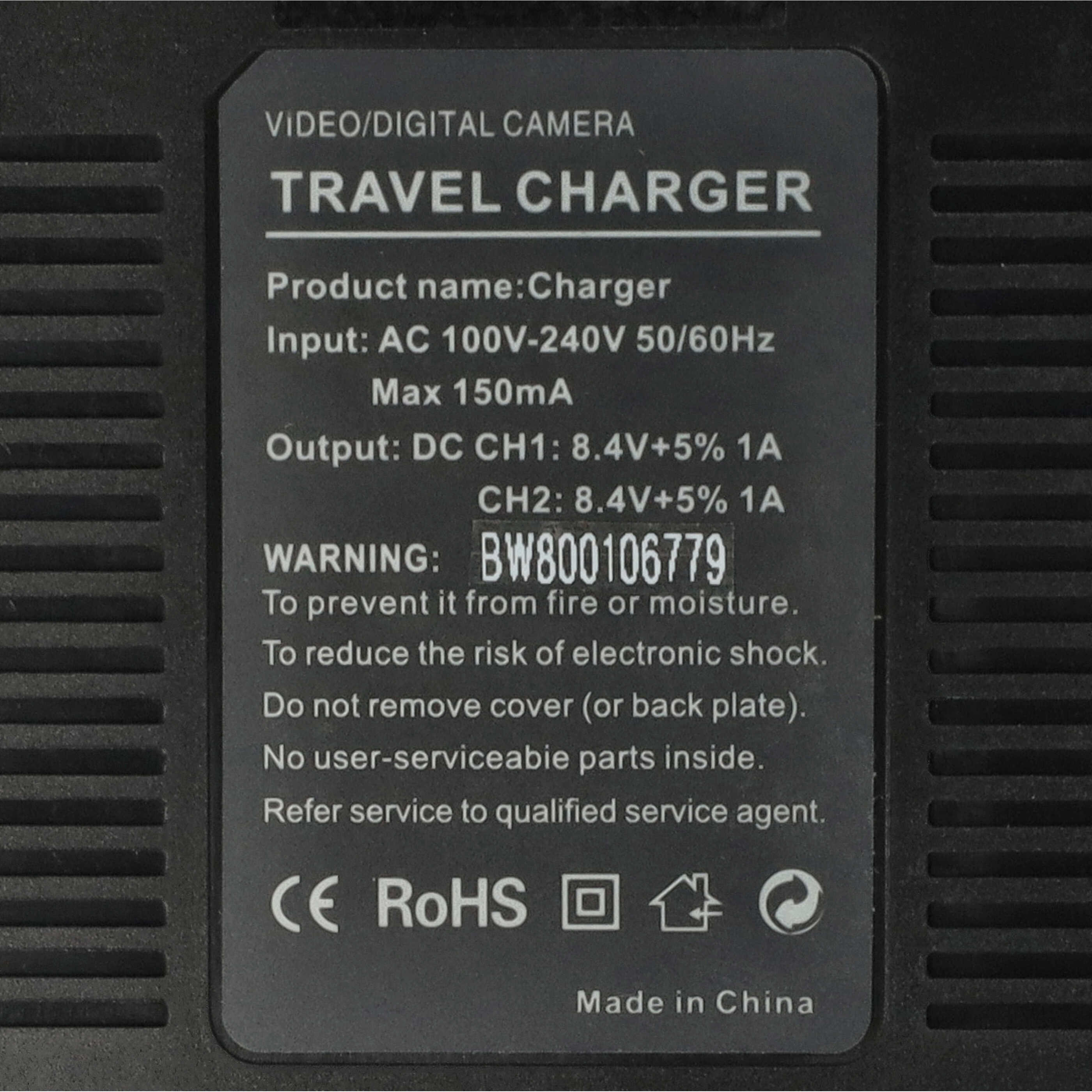 Battery Charger suitable for Coolpix D750 Camera etc. - 0.5 / 0.9 A, 4.2/8.4 V