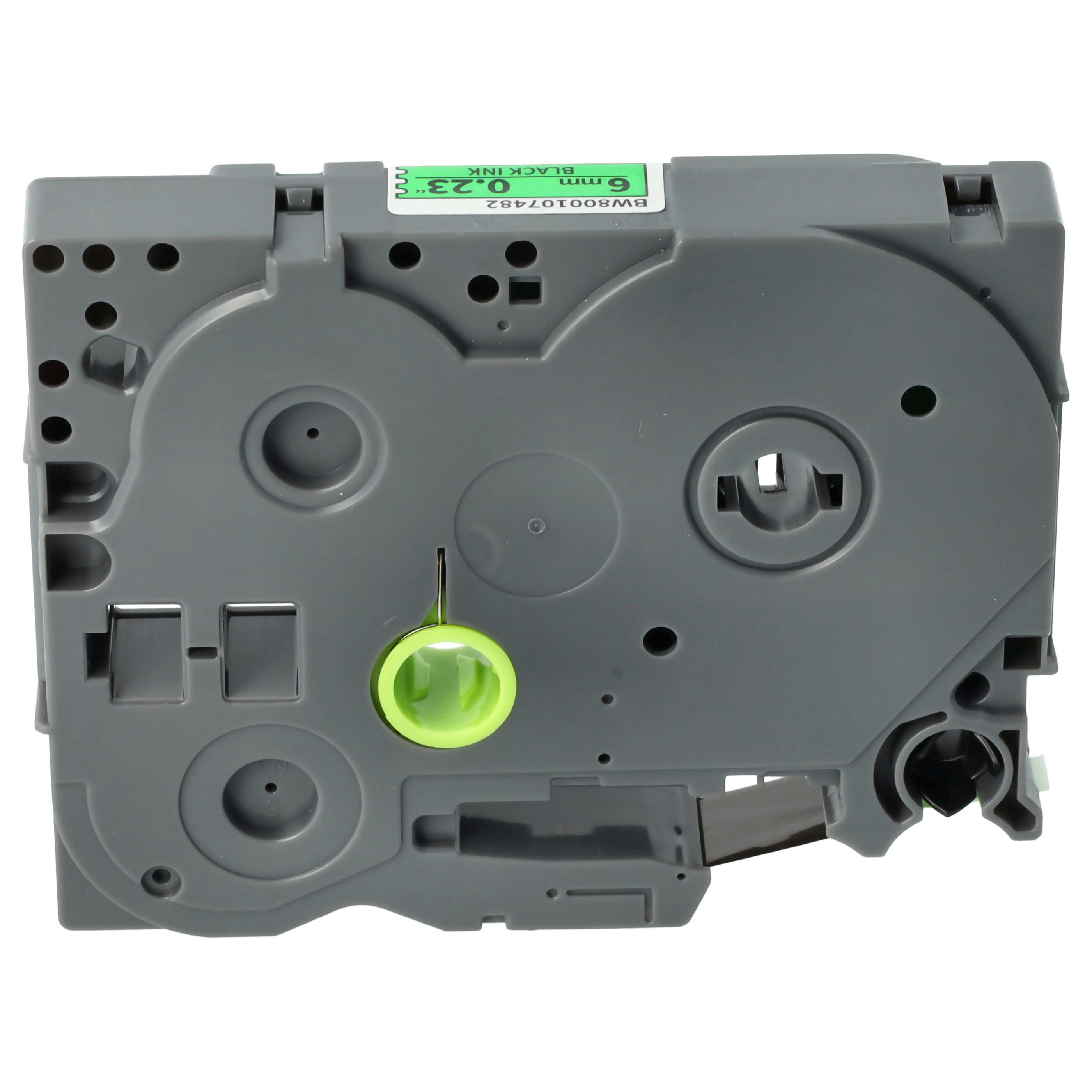 Label Tape as Replacement for Brother TZ-D11, TZE-D11 - 6 mm Black to Neon-Green