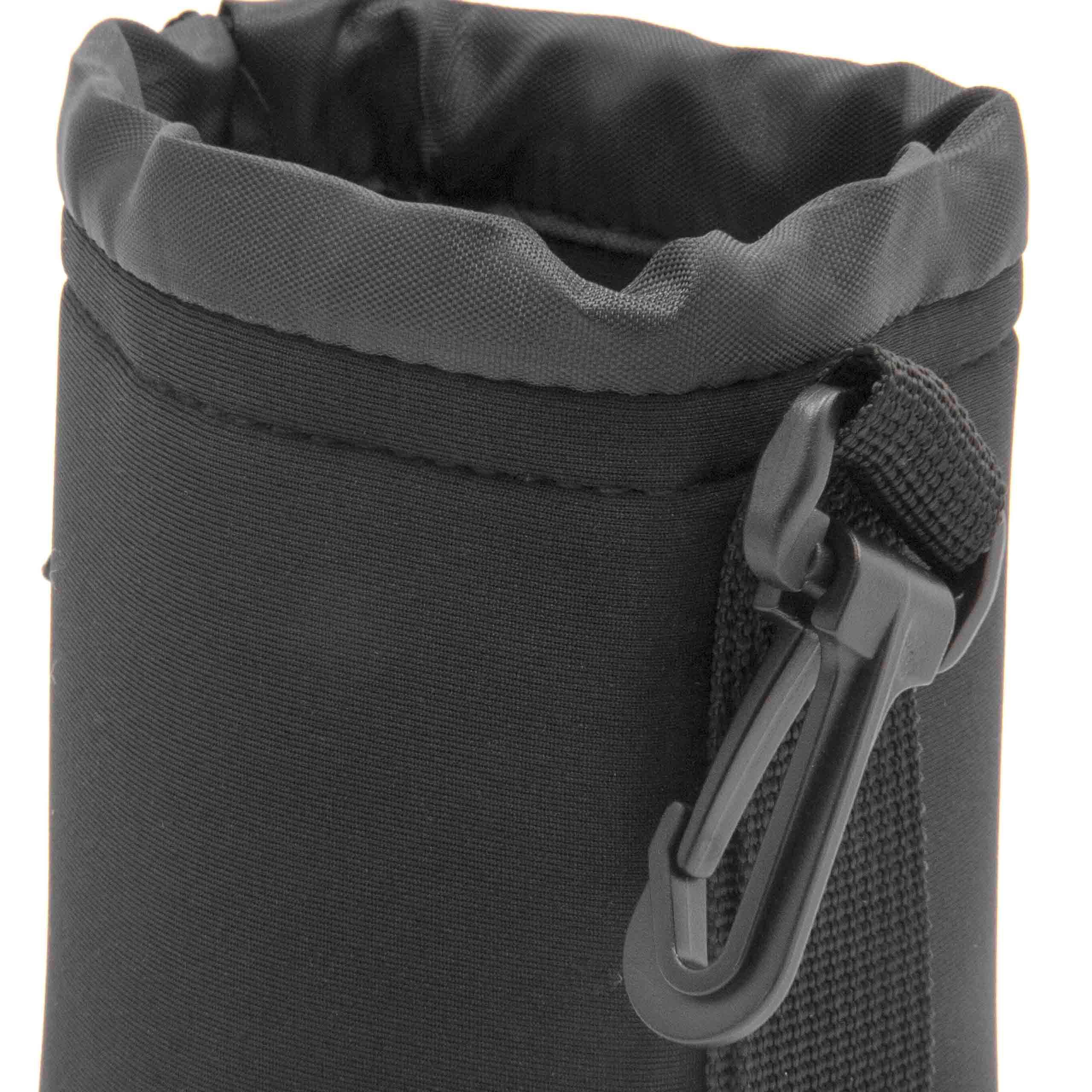 Bag, Case for Lenses - with Drawstring 12cm x 10cm black M