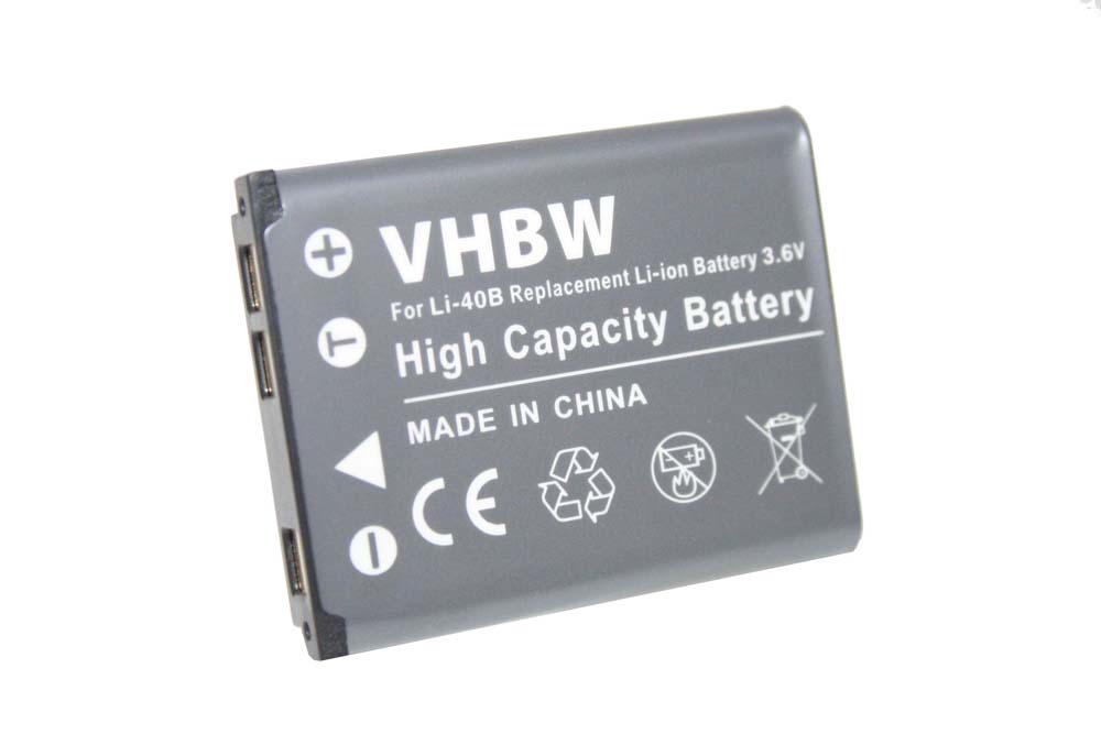 Battery Replacement for Pentax D-Li63 - 500mAh, 3.6V, Li-Ion