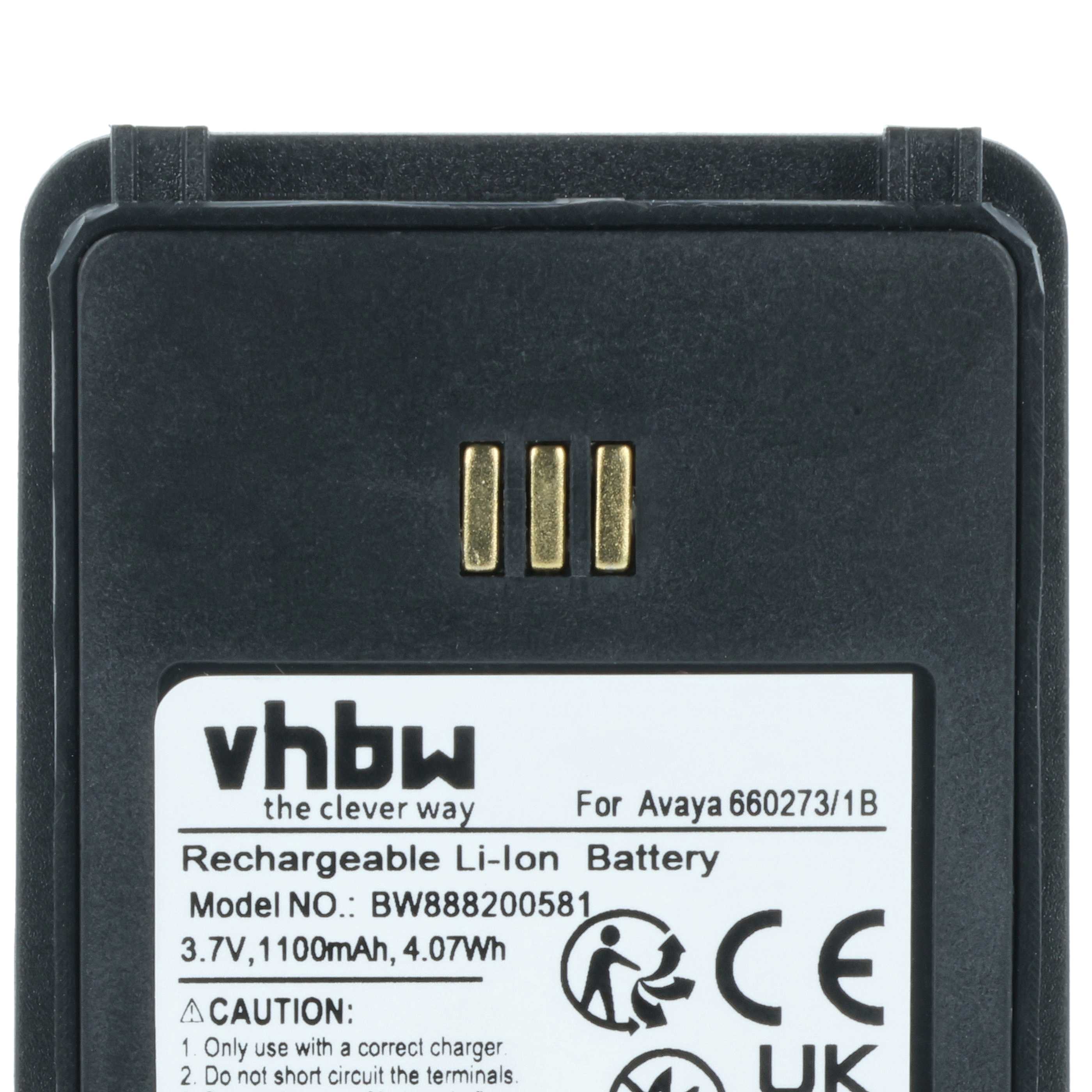 Akumulator do telefonu smartfona zamiennik Ascom 1220187, 660273/1B - 1100 mAh 3,7 V Li-Ion