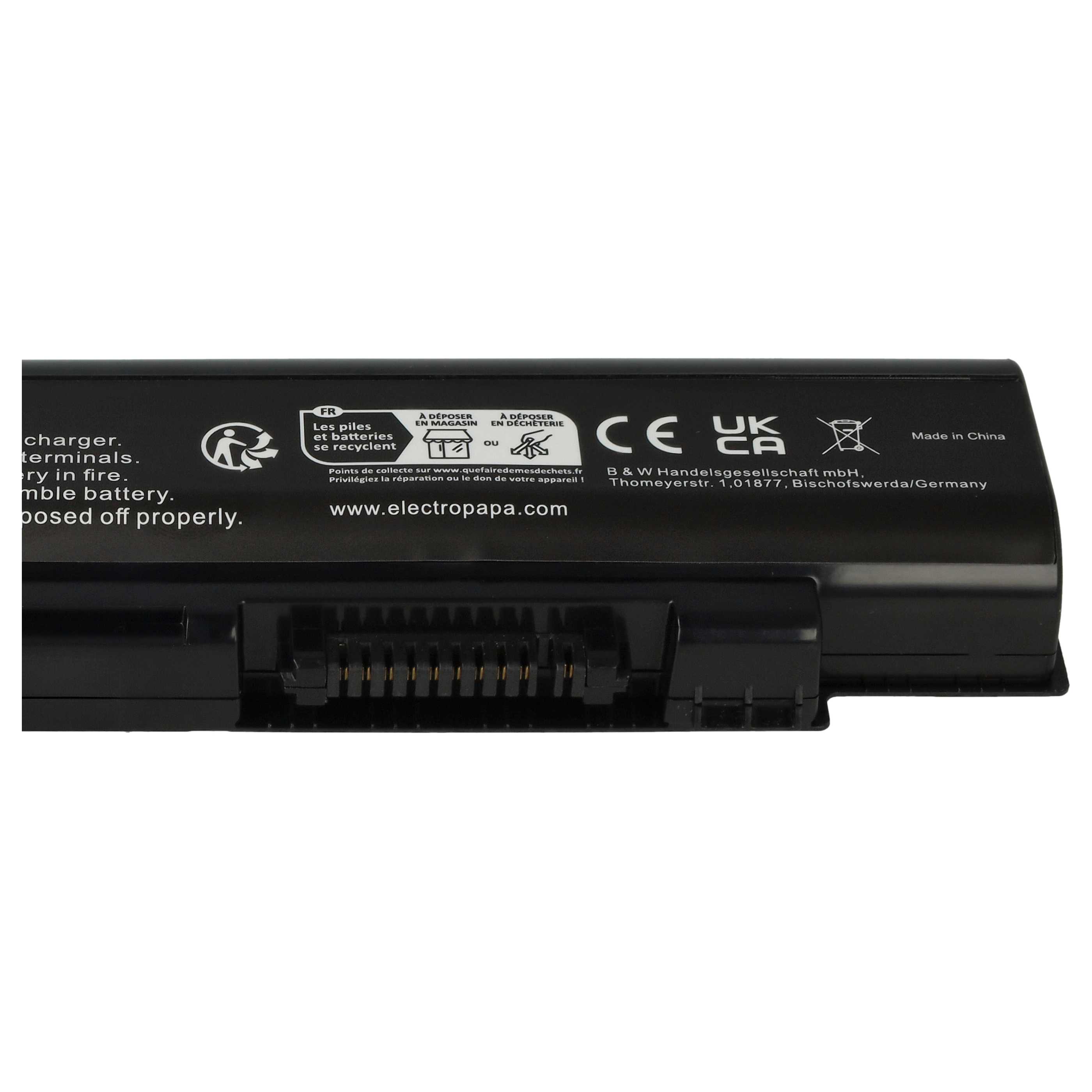 Akumulator do laptopa zamiennik Toshiba PA3757U-1BRS, PABAS213 - 4400 mAh 10,8 V Li-Ion, czarny