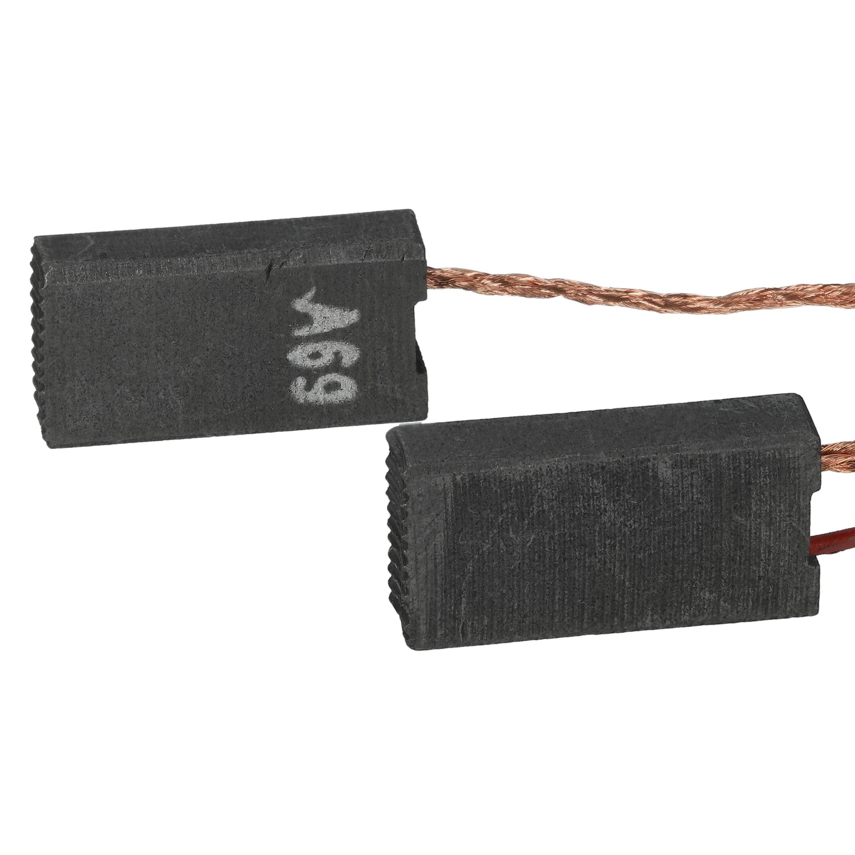 2x Szczotka węglowa zam. Bosch 1617014144, 1617014135 + kątowa wsuwka, 6,2 x 12,5 x 24,8 mm