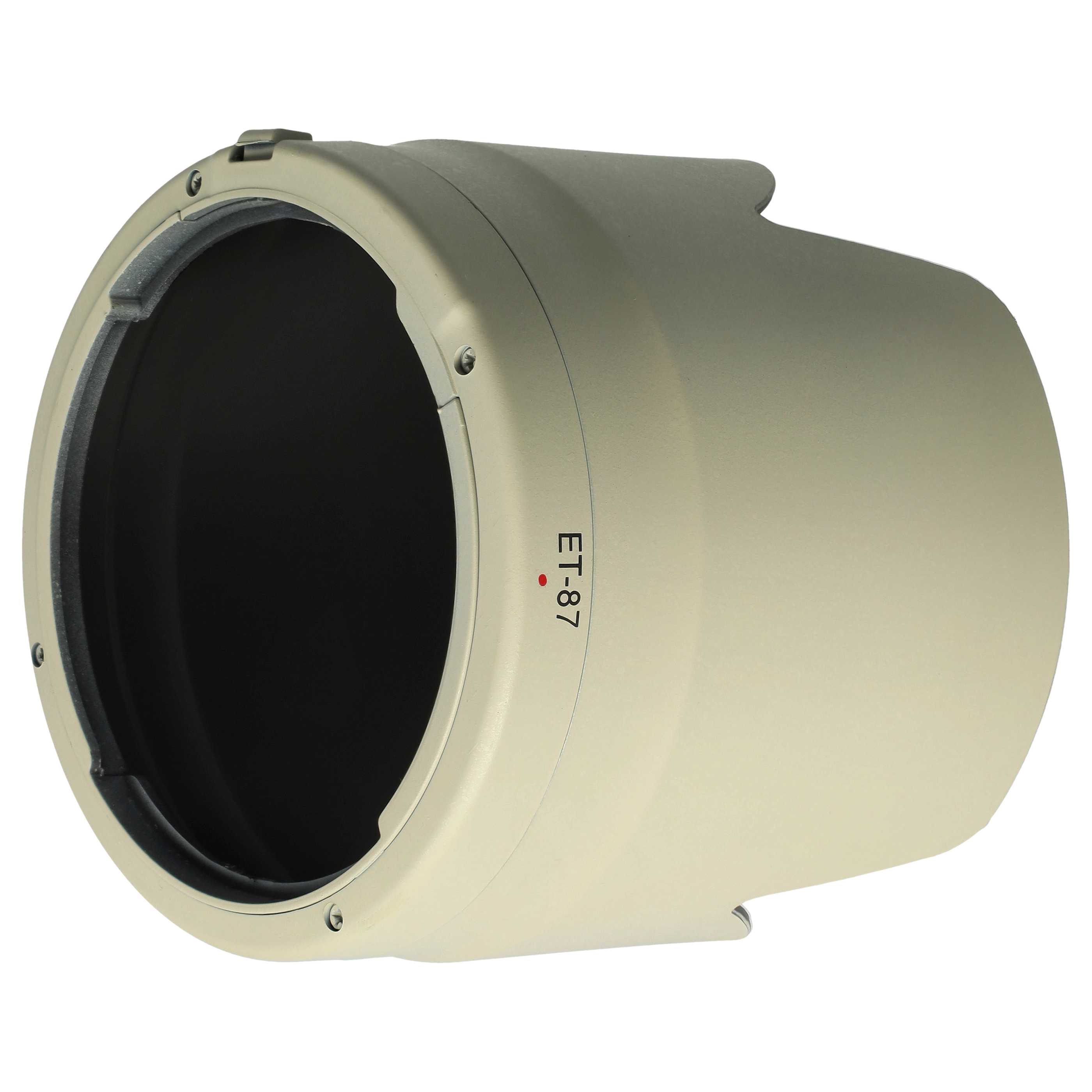 Lens Hood replaces Canon ET-87 for Canon Lens with 77 mm Diameter, plastic, white / grey