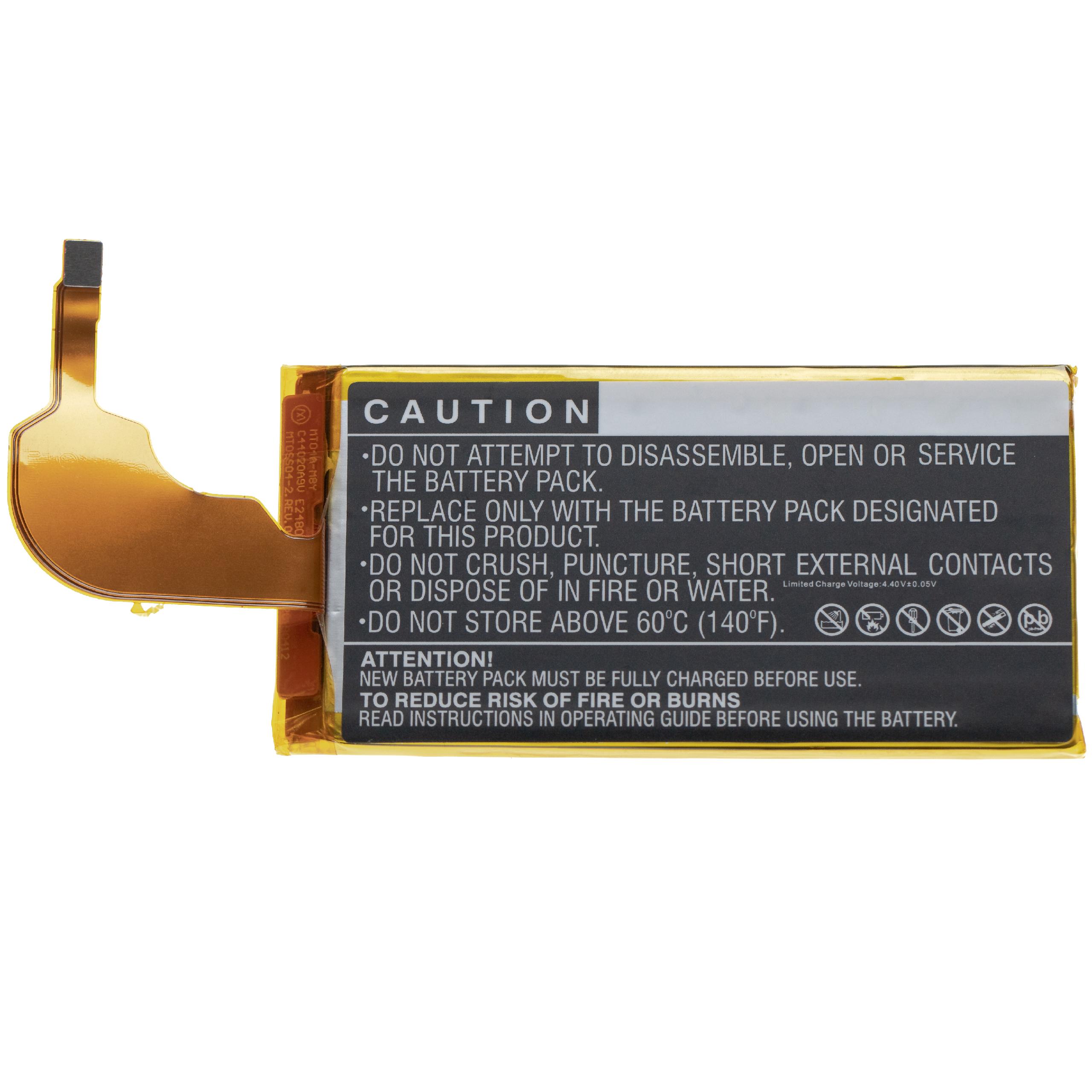 Batterie remplace Motorola JG40 pour téléphone portable - 2850mAh, 3,85V, Li-polymère
