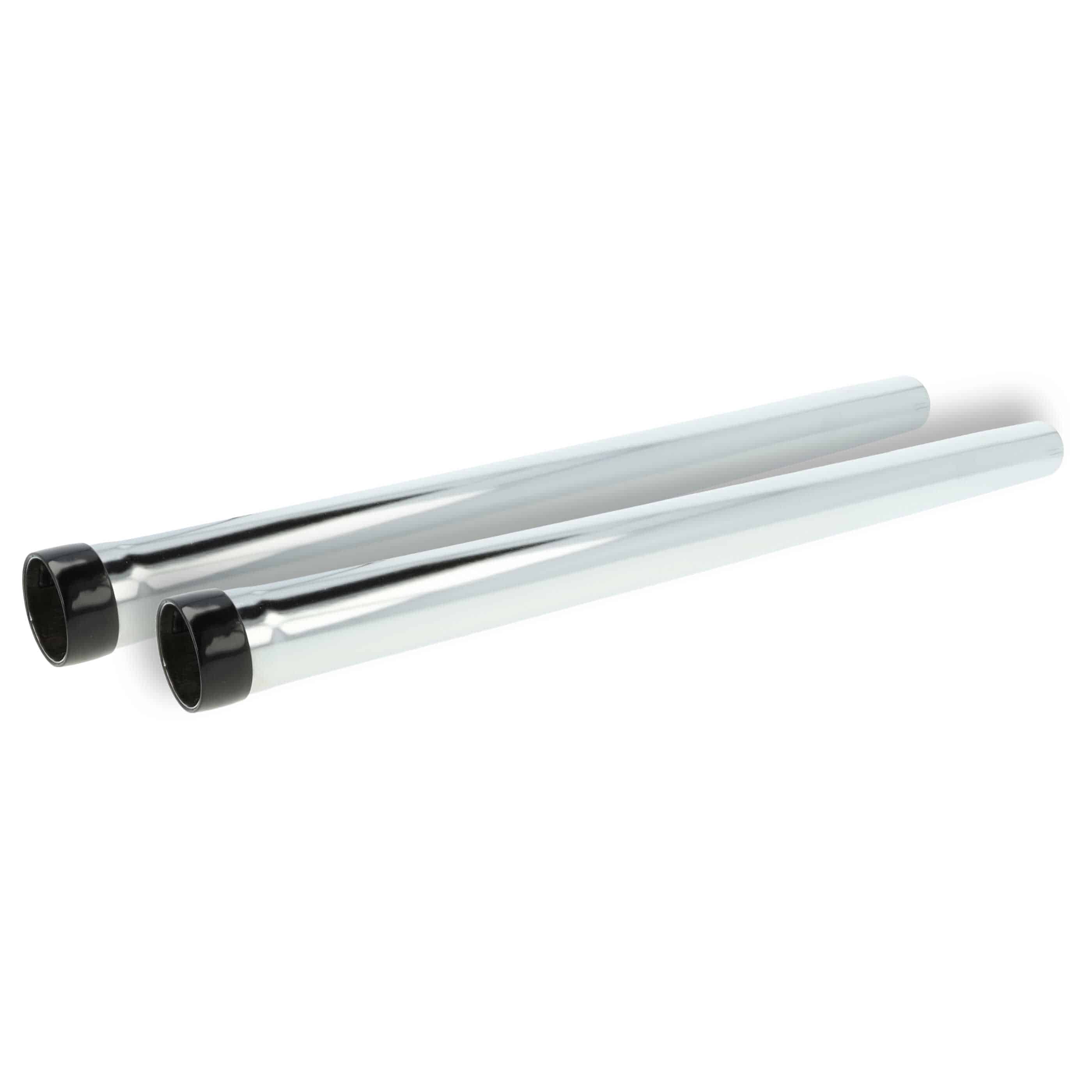 2x Tube replaces Bosch 2 609 256 F27 for Bosch Vacuum Cleaner etc. - 50cm, black / silver