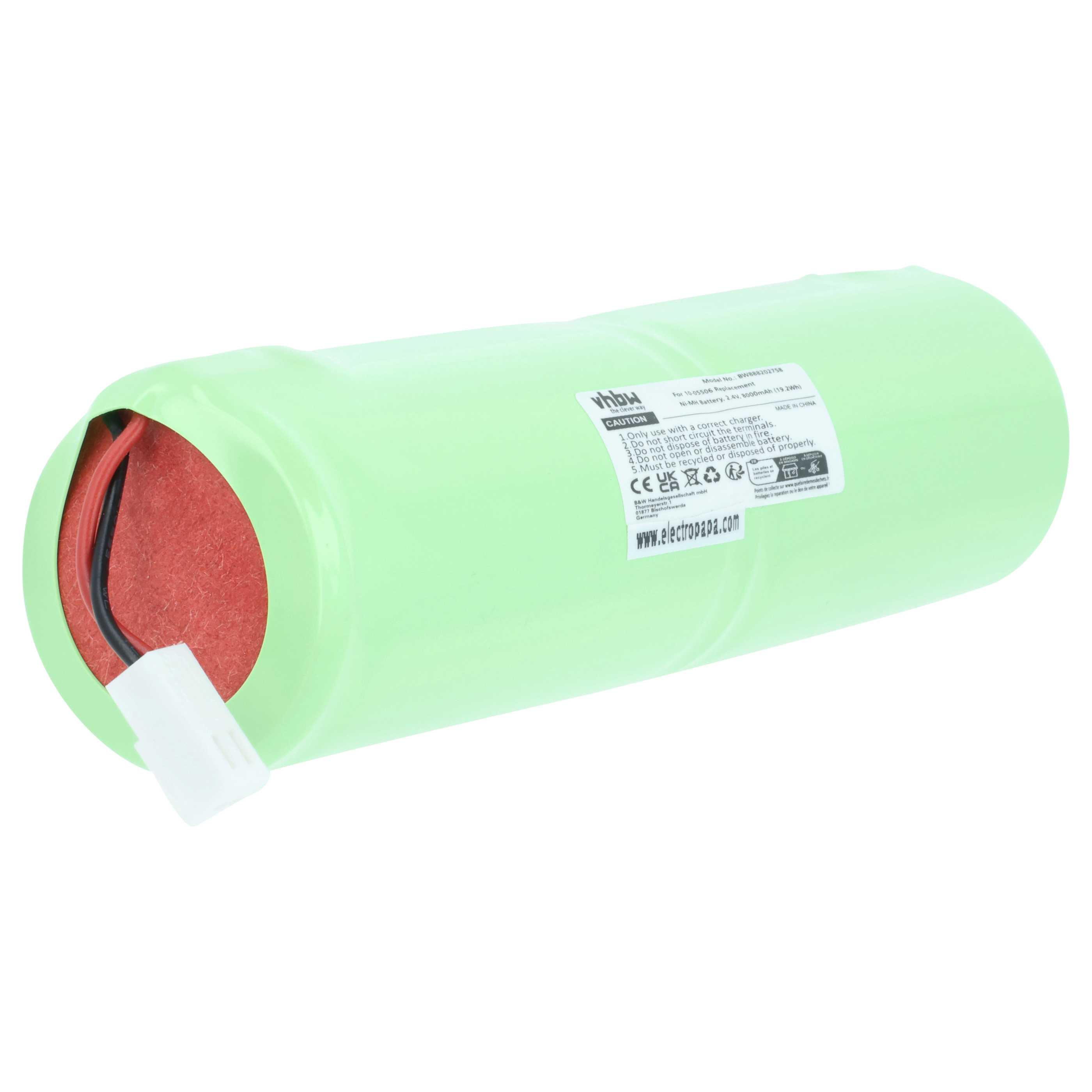 Messtechnik-Akku als Ersatz für Geo-Fennel 10-05506, GF-243000-18 für Geo-Fennel - 8000mAh 2,4V NiMH