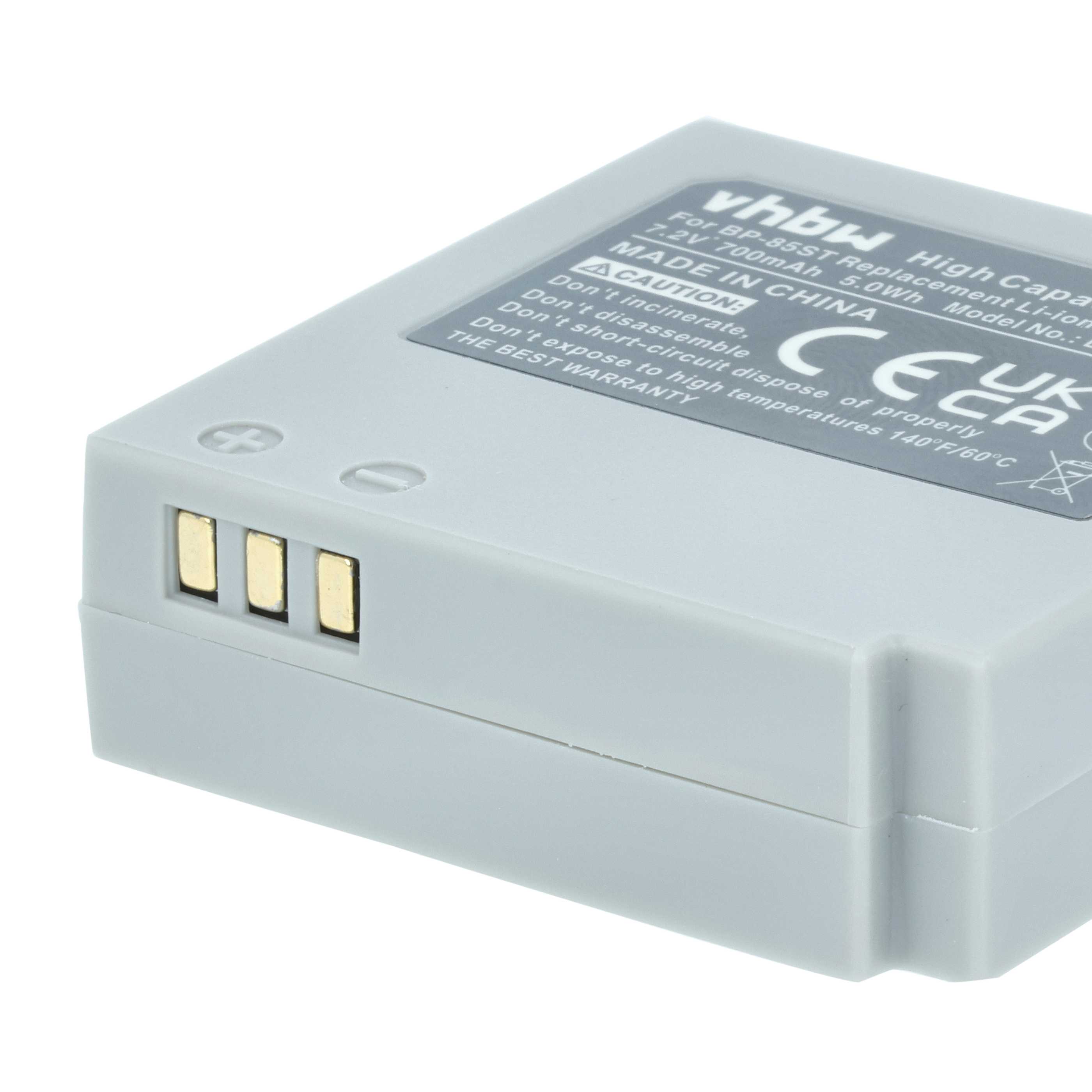 Videocamera 3x Battery replaces Samsung BP-85ST - 700 mAh 7.2 V Li-Ion