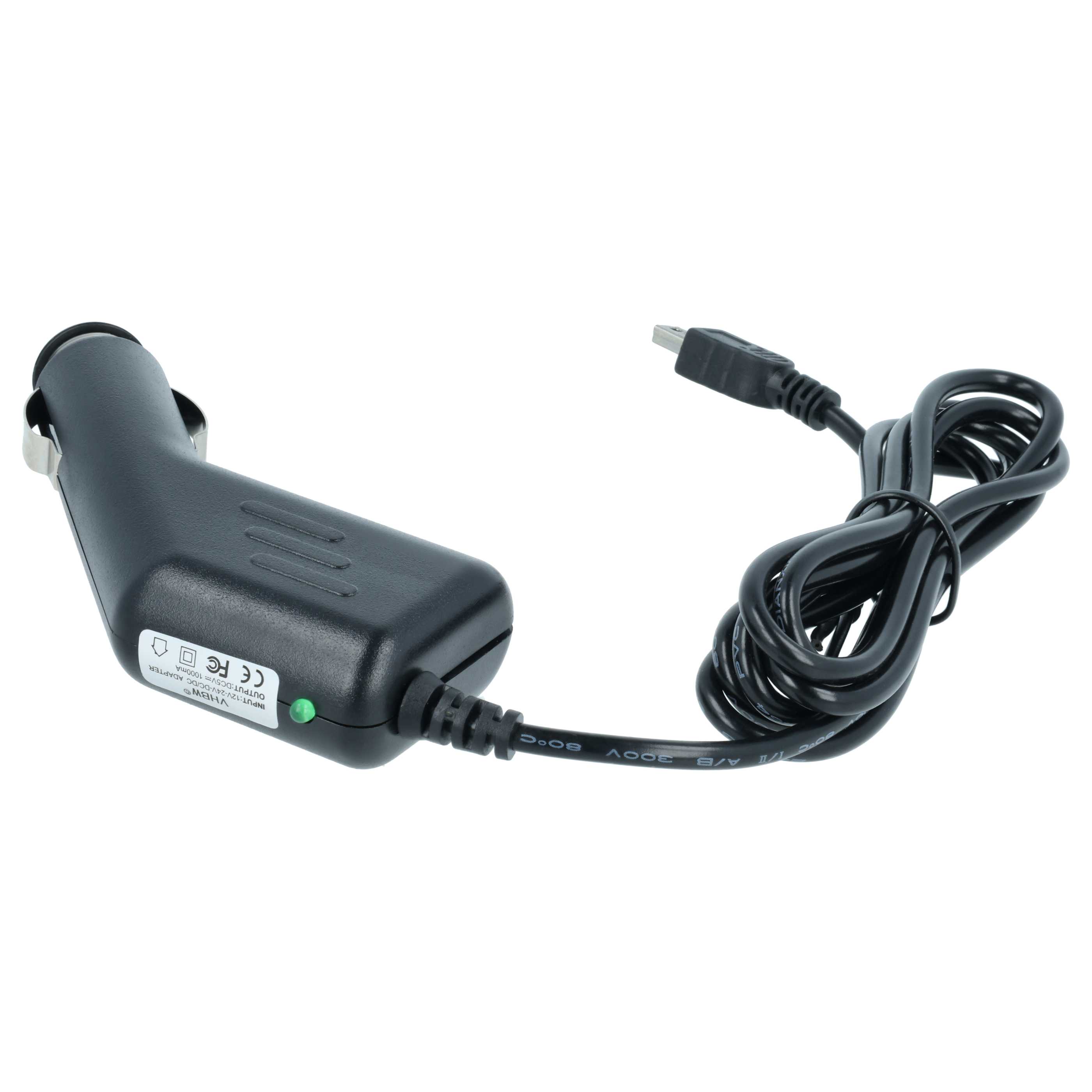 Cavo auto per navigatore Mitac Mio P350, P550, A201, A501 - caricatore da auto 12V 