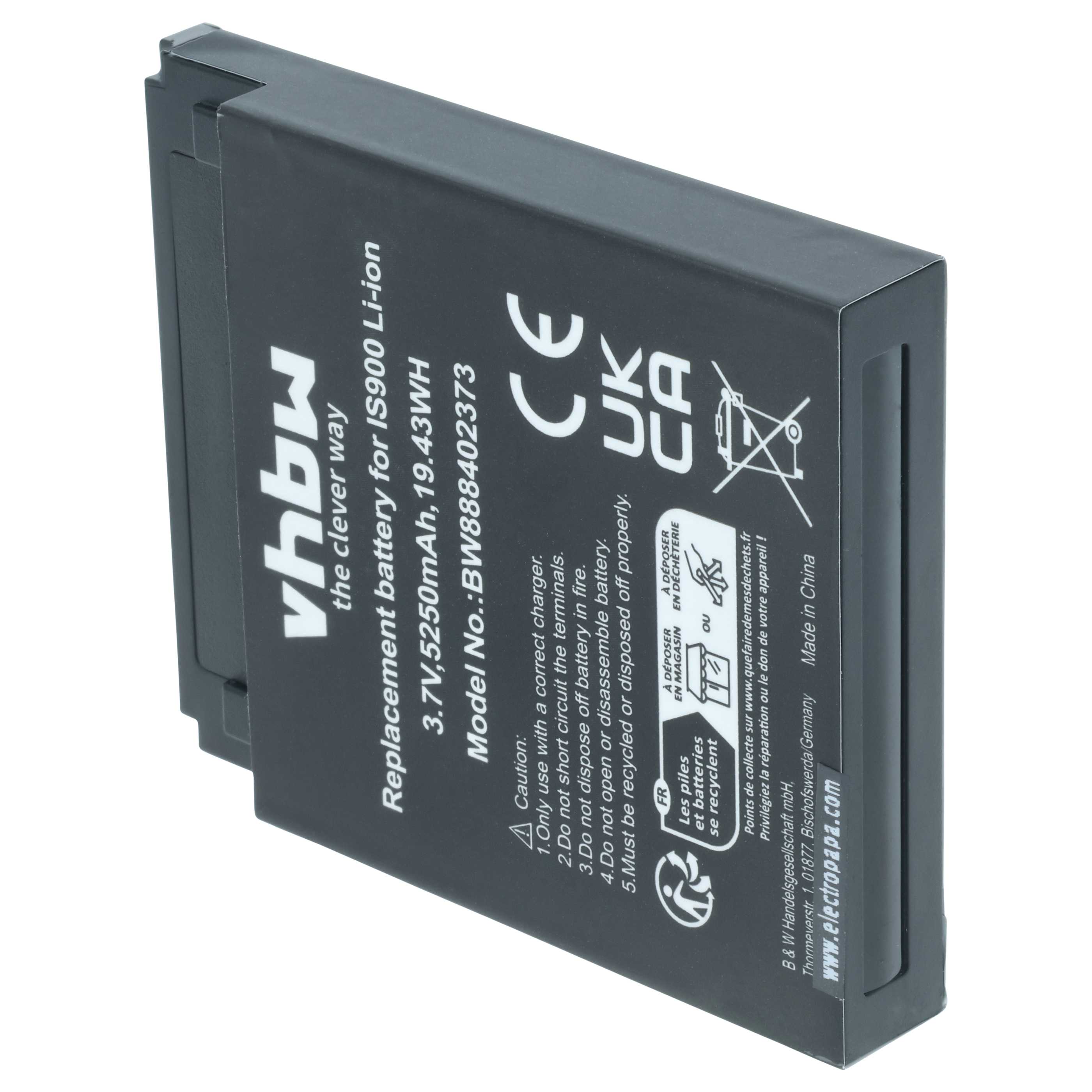 5x Akumulator do terminala płatniczego zamiennik Pax IS900 - 5250 mAh 3,7 V Li-Ion