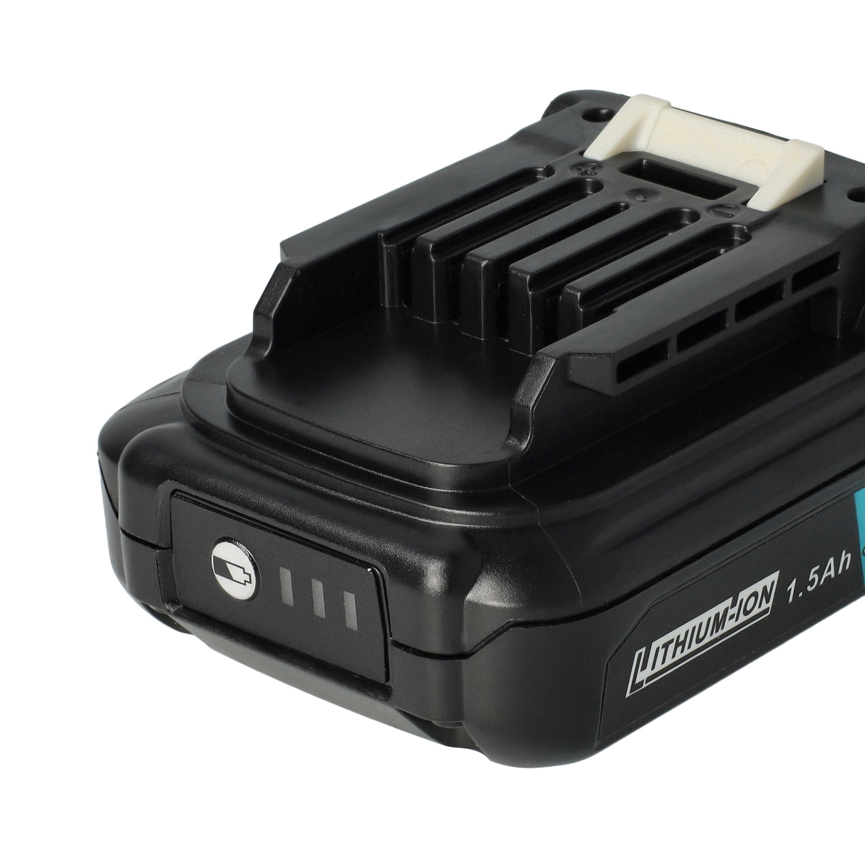 3x Batería para herramienta reemplaza Makita 197396-9, 197402-0, 197390-1, 197394-3 - 1500 mAh, 12 V, Li-Ion