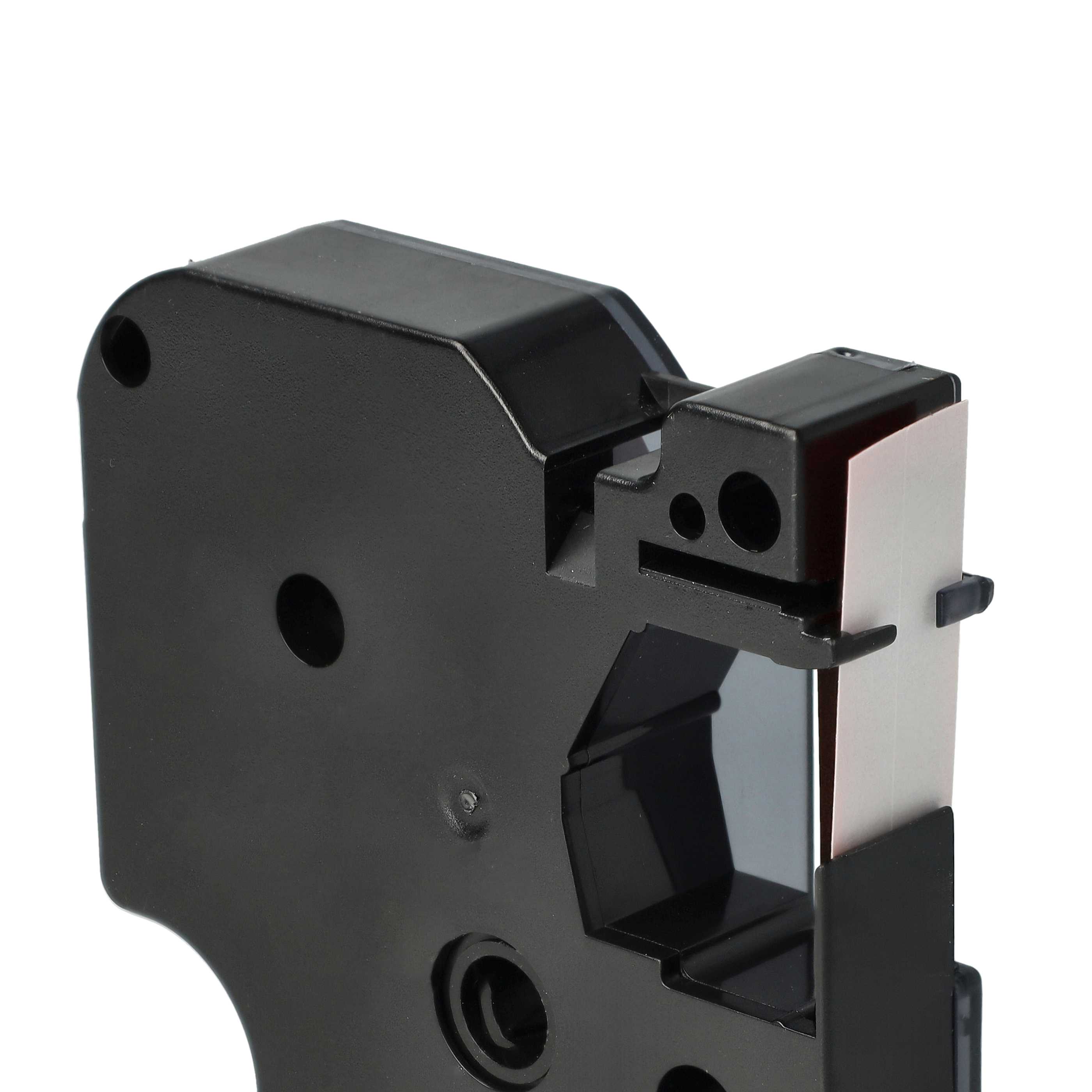 Label Tape replaces Dymo 45017, D1 - 12 mm Black to Red