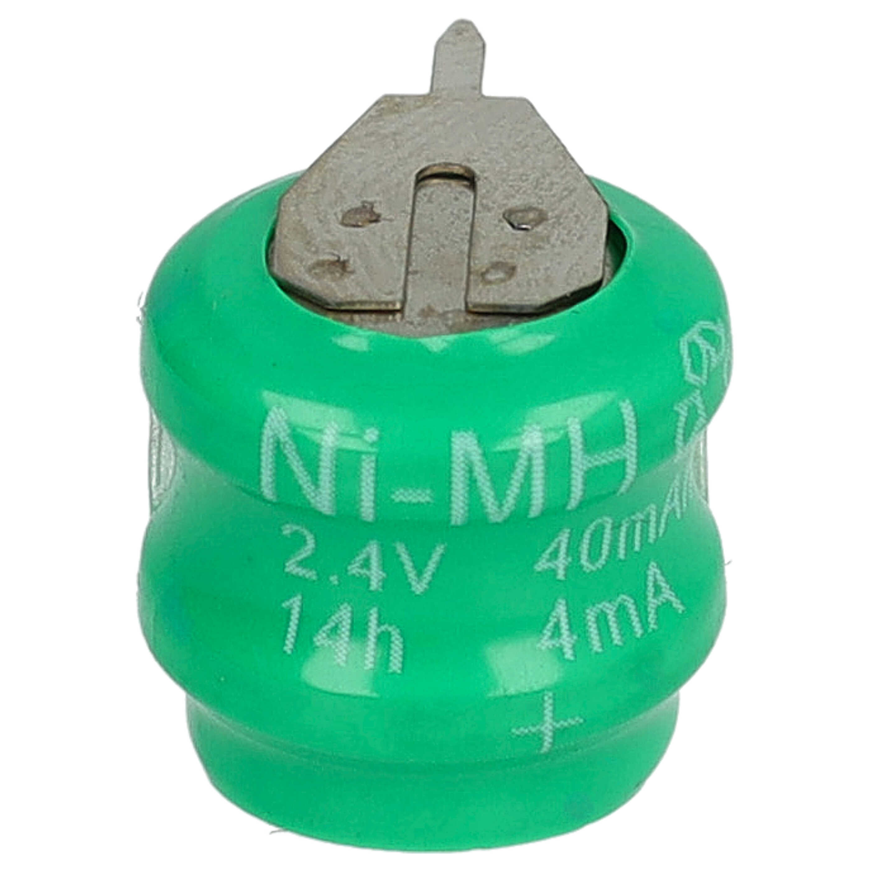 Akumulator guzikowy (2x ogniwo) typ V40H 2 pin do modeli, lamp solarnych itp. zam. V40H - 40 mAh 2,4 V NiMH