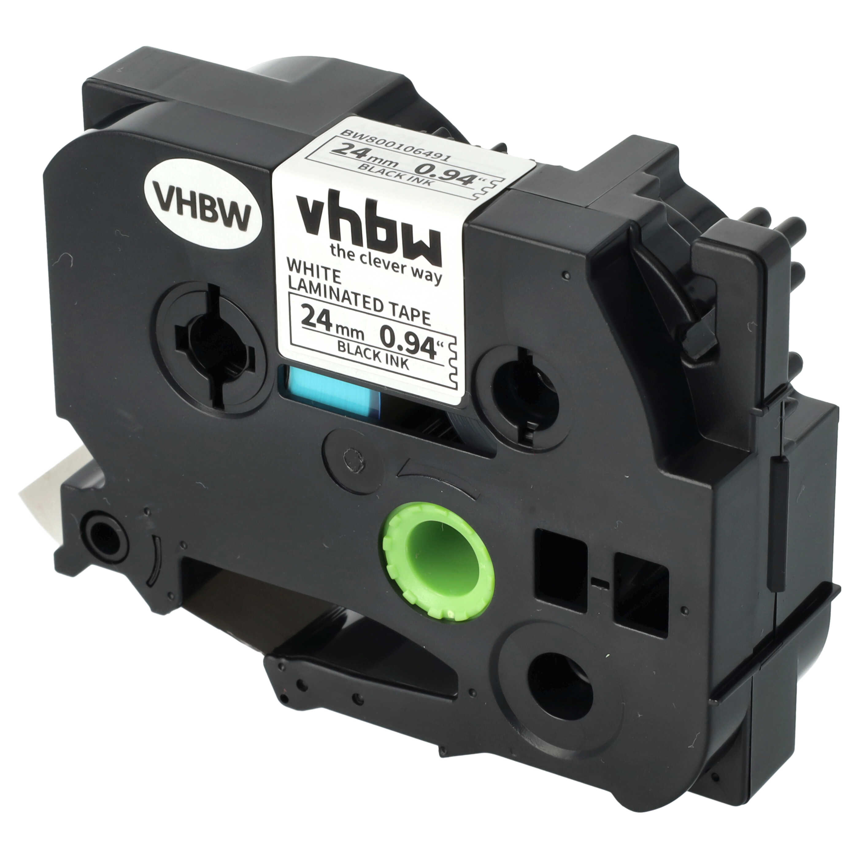 3x Label Tape replaces Brother TZ-251, TZE-251 - 24 mm Black to White