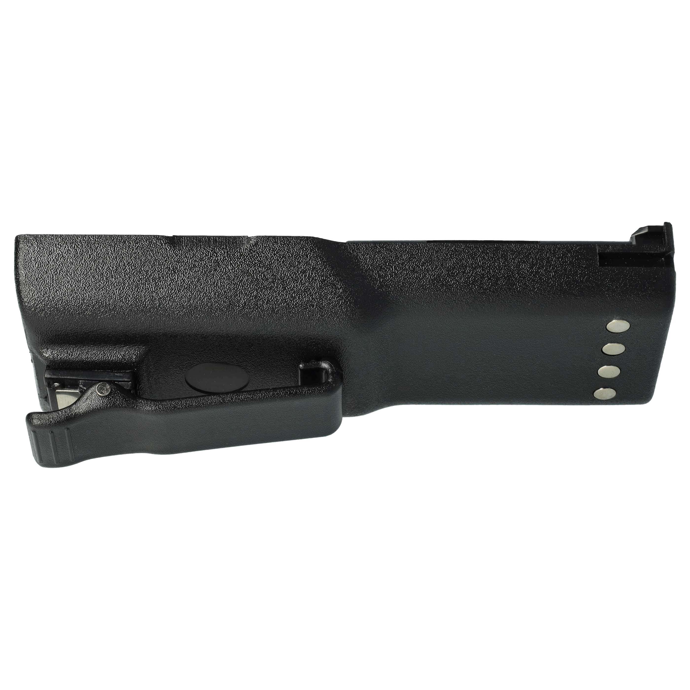 Radio 2x Battery replaces Motorola HNN8133C, HNN9628A, HNN8308A, HNN9628 - 1500 mAh 7.5 V NiMH + Belt Clip