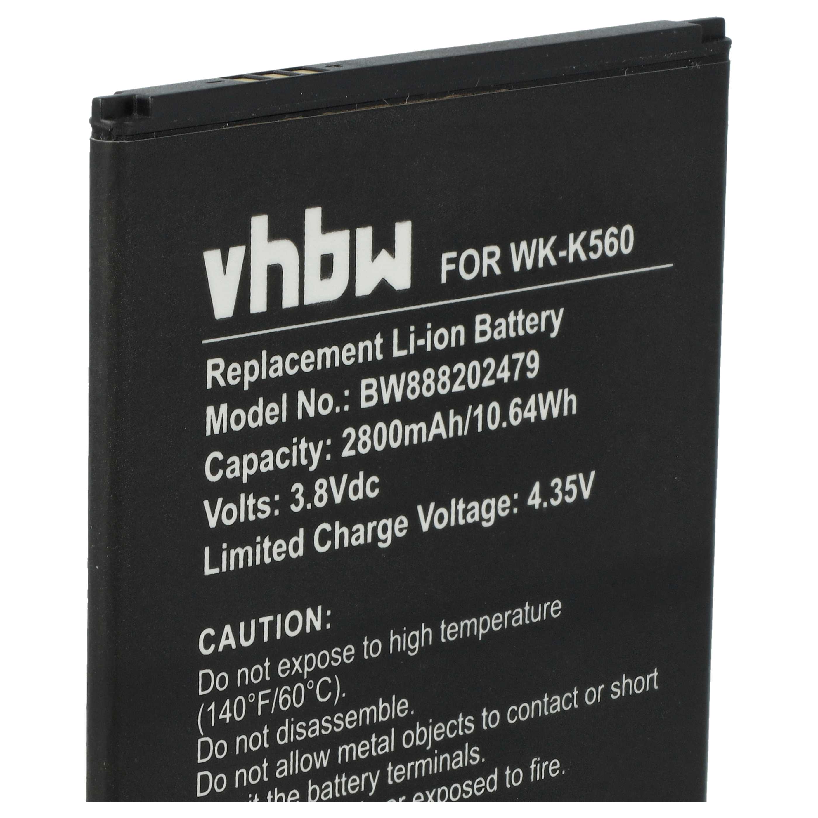 Akumulator do telefonu smartfona zamiennik Wiko K560 - 2800 mAh 3,8 V Li-Ion