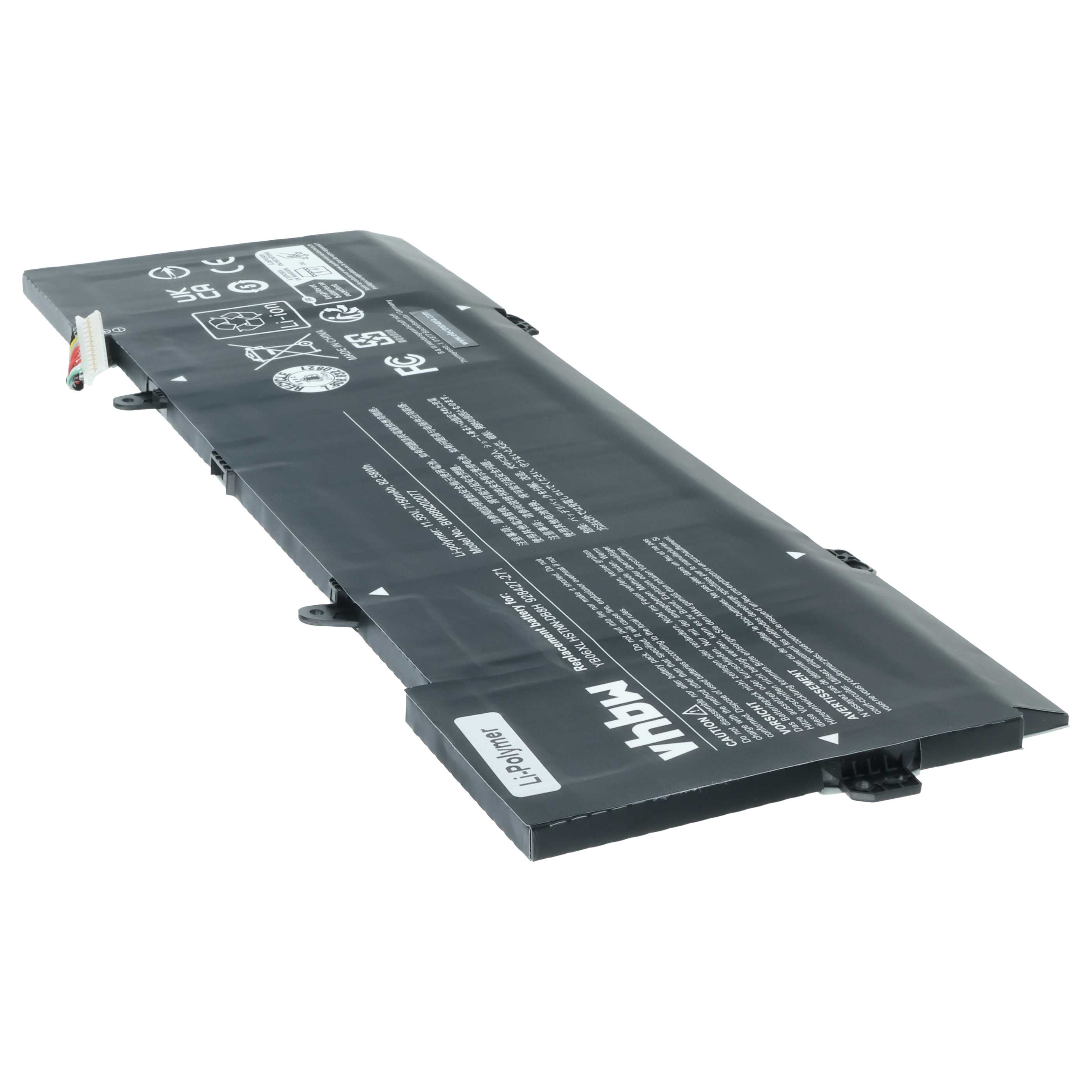 Akumulator do laptopa zamiennik HP 928427-271, 928427-272, 928372-856 - 7150 mAh 11,55 V LiPo, czarny