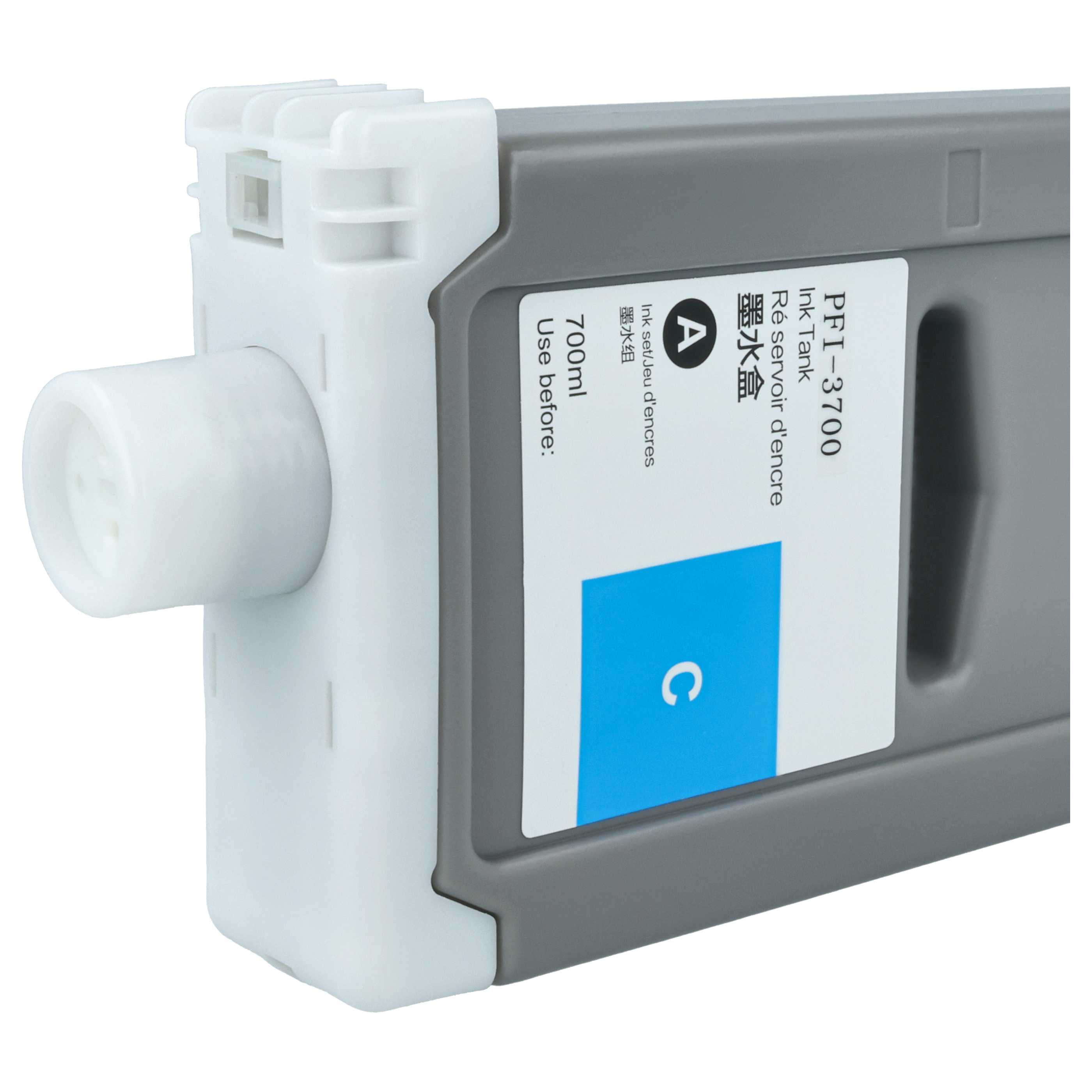 Ink Cartridge as Exchange for Canon PFI-3700 C for Canon Printer - Cyan 700 ml