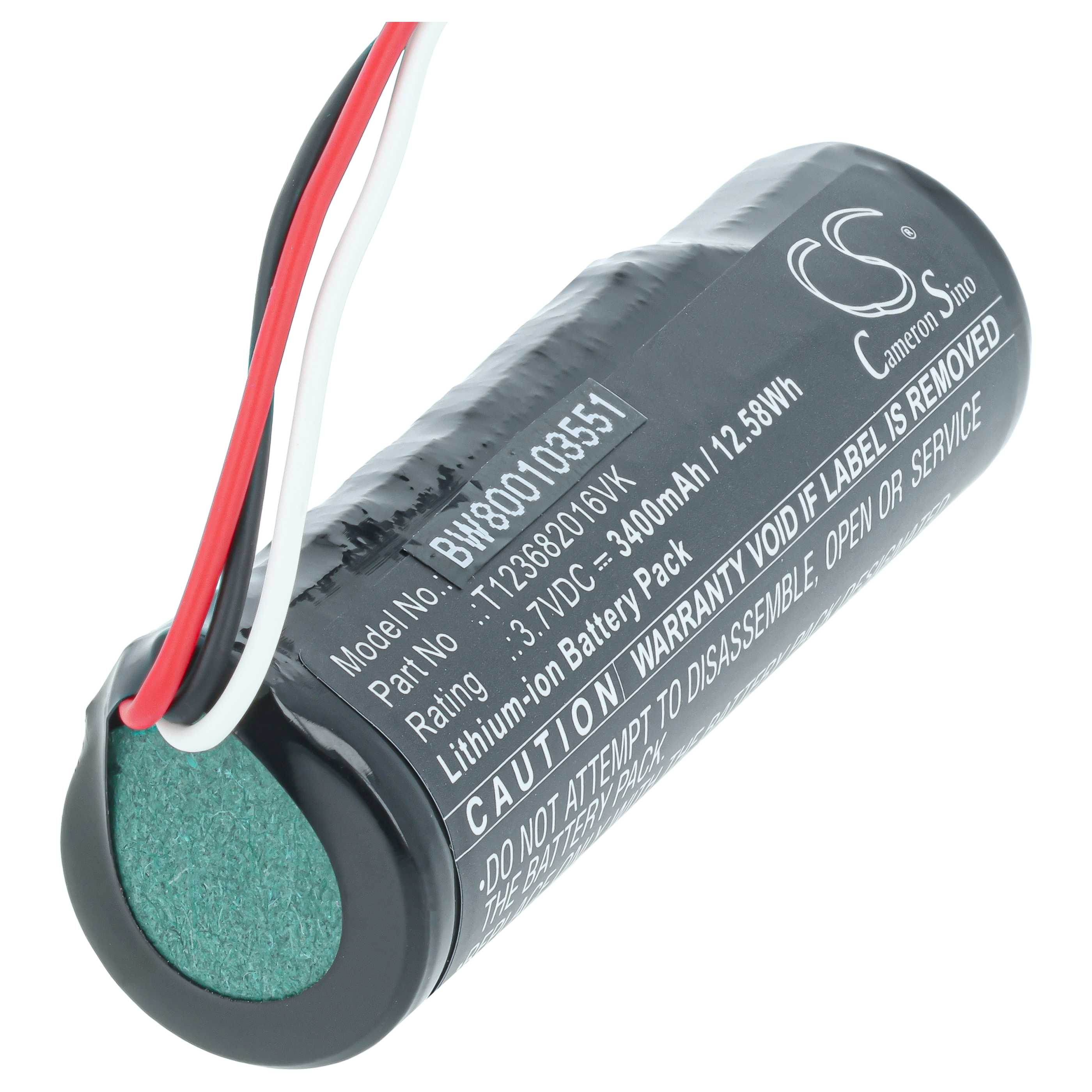 Batería reemplaza Logitech T123682016VK para altavoz Logitech - 3400 mAh
