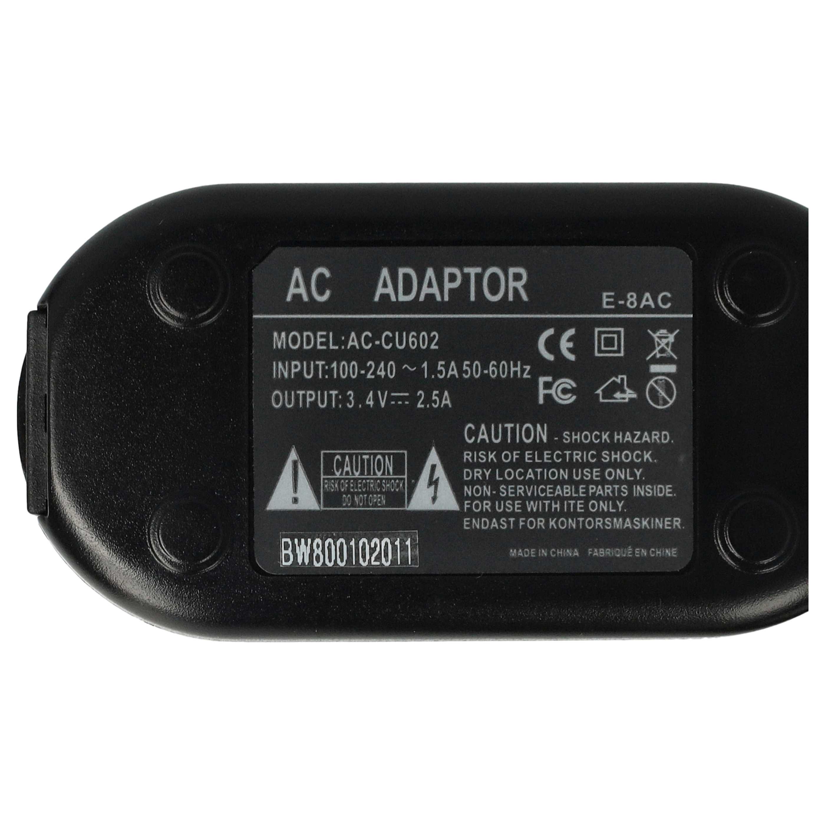 Power Supply replaces 200751 C-3AC E-6AE C3AC E-7AC 200751-410 E7AC E6AE E7AE for Camera - 2 m, 3.4 V 2.5 A
