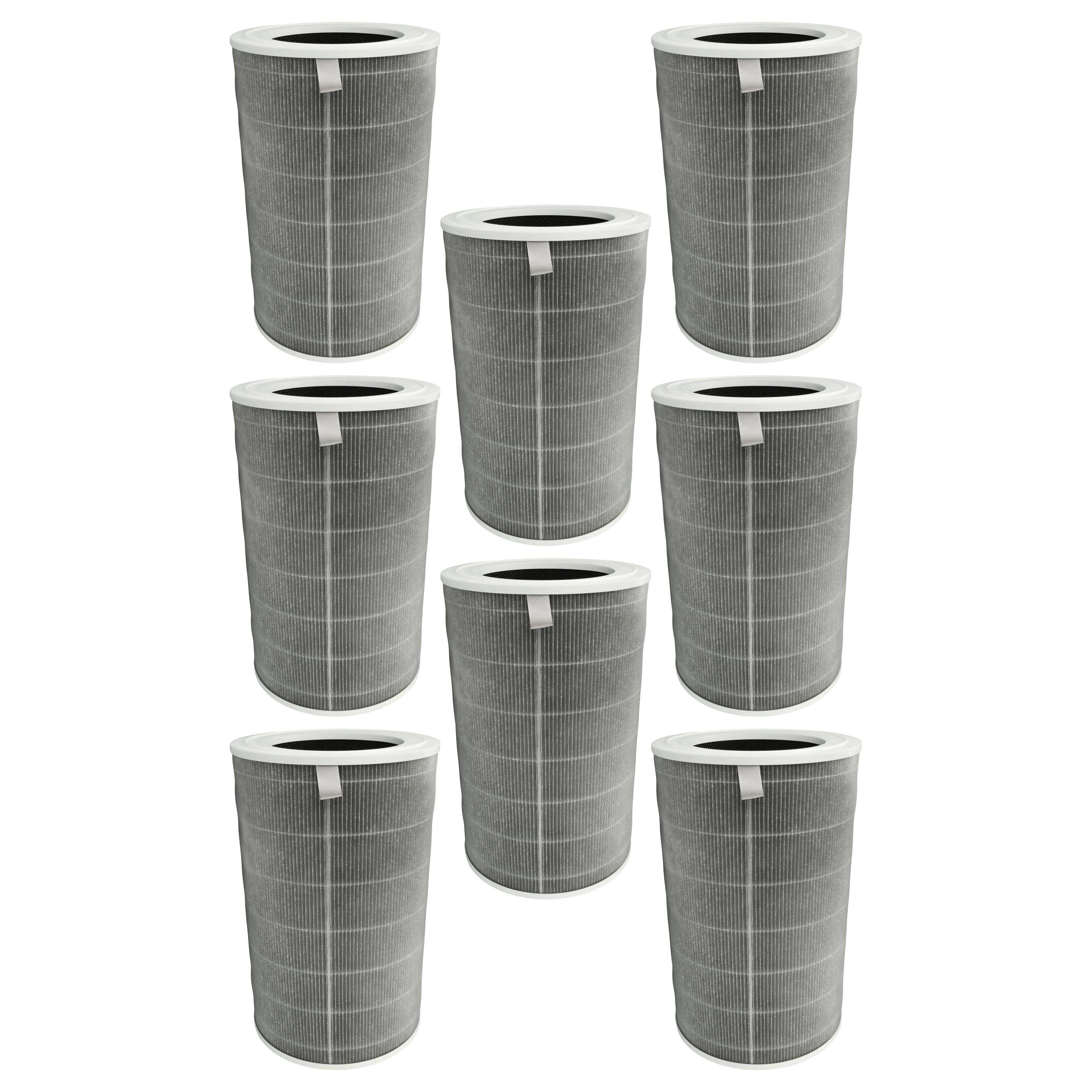 8x Activated Carbon Filter replaces Xiaomi 6934177743672, M15R-FLP-GL for Xiaomi Air Purifier - Air Filter