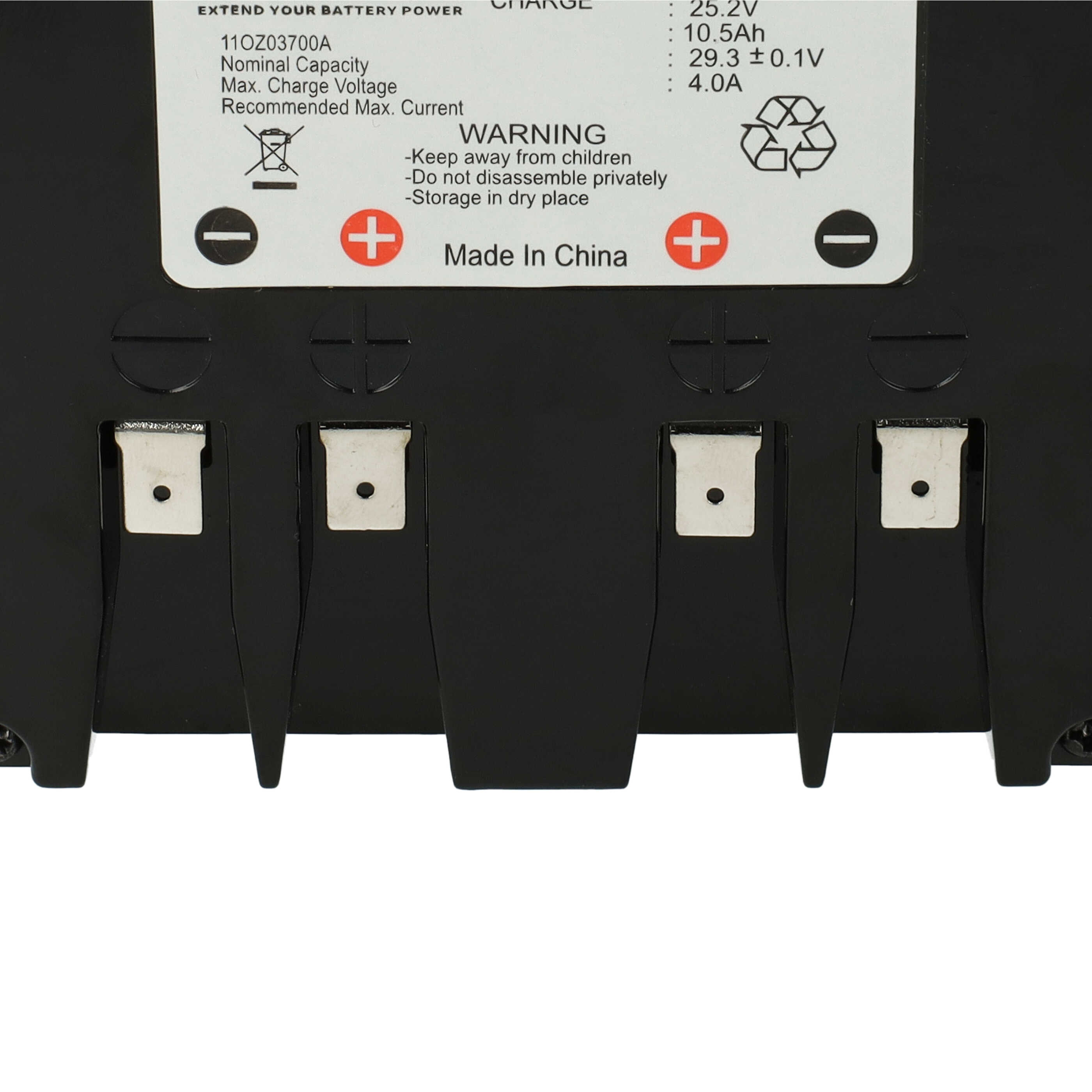 Batteria sostituisce Zucchetti 110Z03700A per dispositivo da giardinaggio Ambrogio - 10500mAh 25,2V Li-Ion