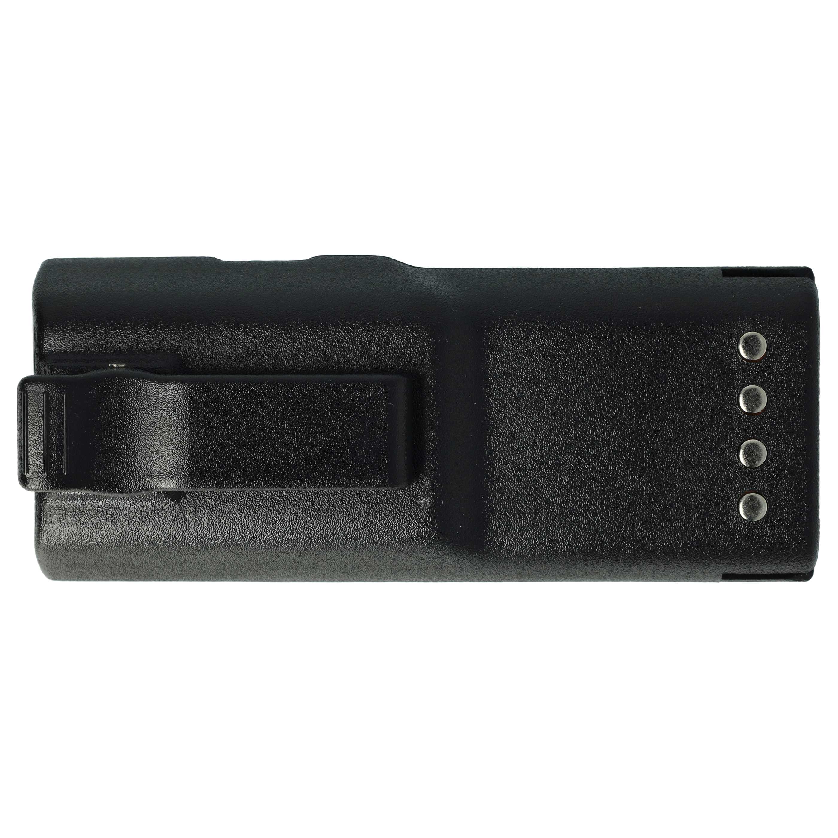 Radio 2x Battery replaces Motorola HNN8133C, HNN9628A, HNN8308A, HNN9628 - 1500 mAh 7.5 V NiMH + Belt Clip