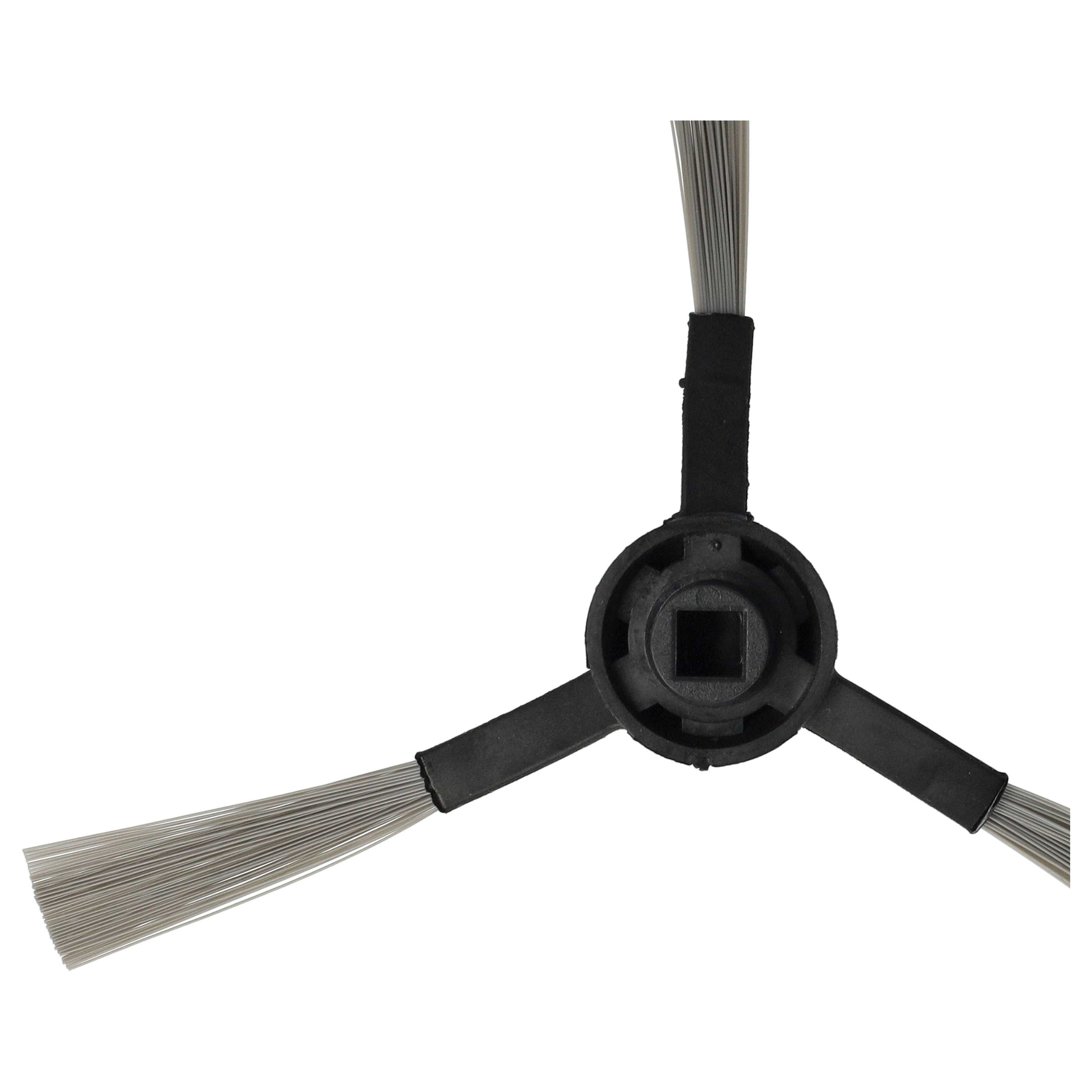Side Brush suitable for Proscenic, Cecotec, Xiaomi 3490/4090 Robot Vacuum Cleaner etc. - 3-armed, black