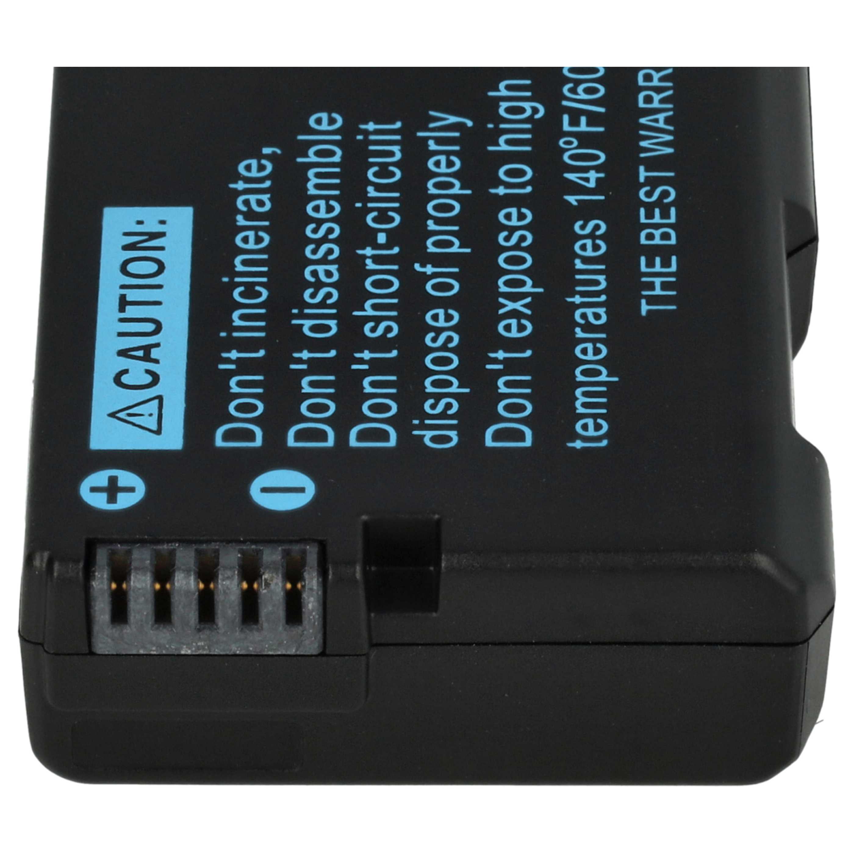 3x Battery replaces Nikon EN-EL14 - 950mAh, 7.2V, Li-Ion with Info Chip