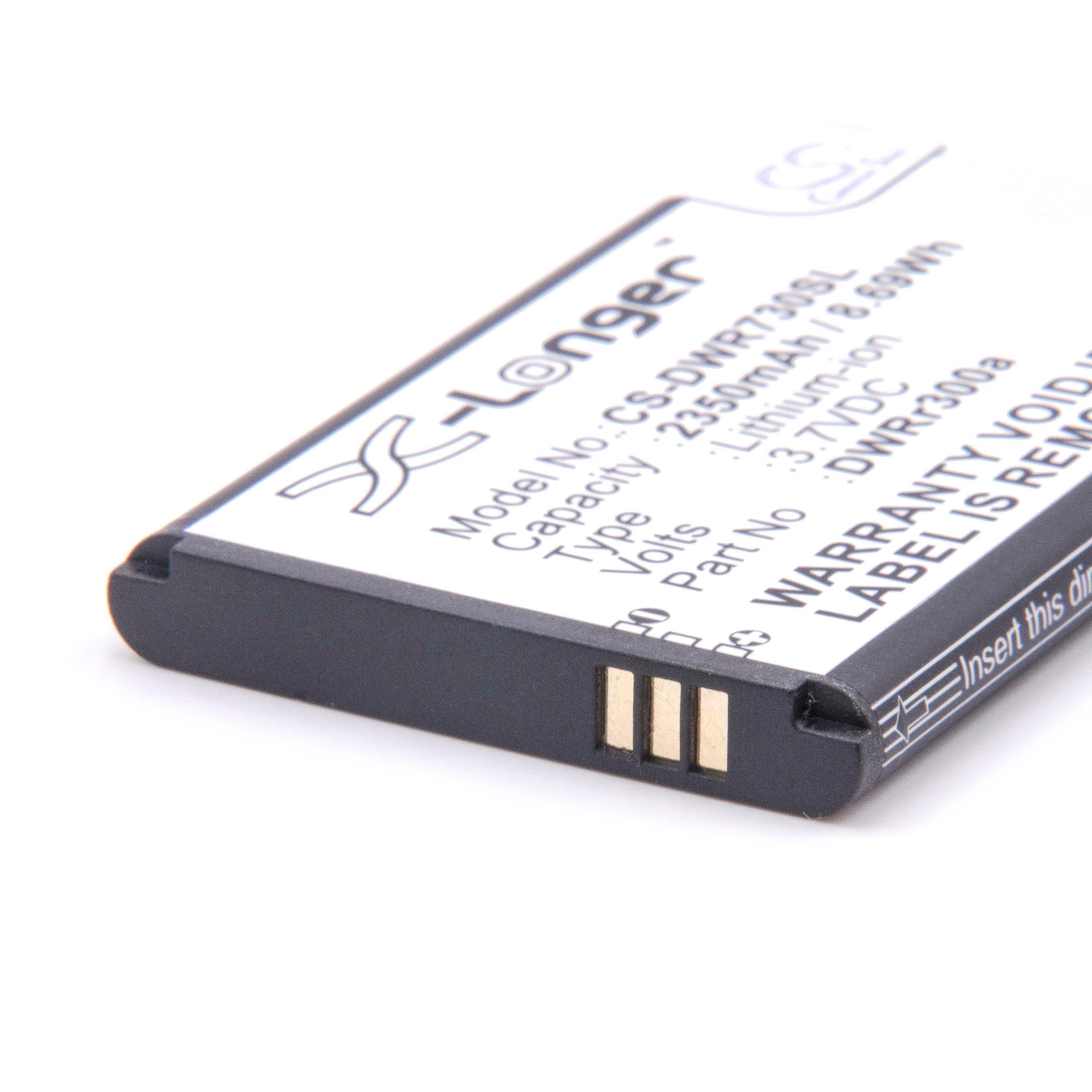 Batterie remplace D-Link DWR300a, 6BT-R300A-291, 6BT-R600B-2902 pour routeur modem - 2350mAh 3,7V Li-ion