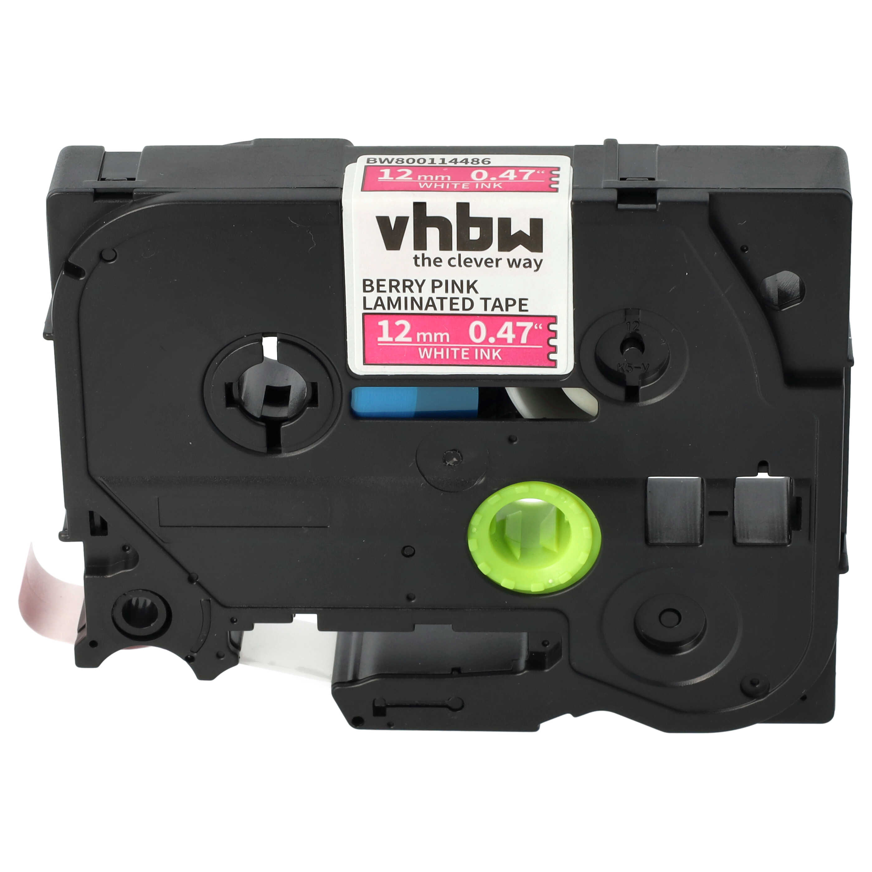 Label Tape as Replacement for Brother TZ-MQP35, TZE-MQP35 - 12 mm White to Pink