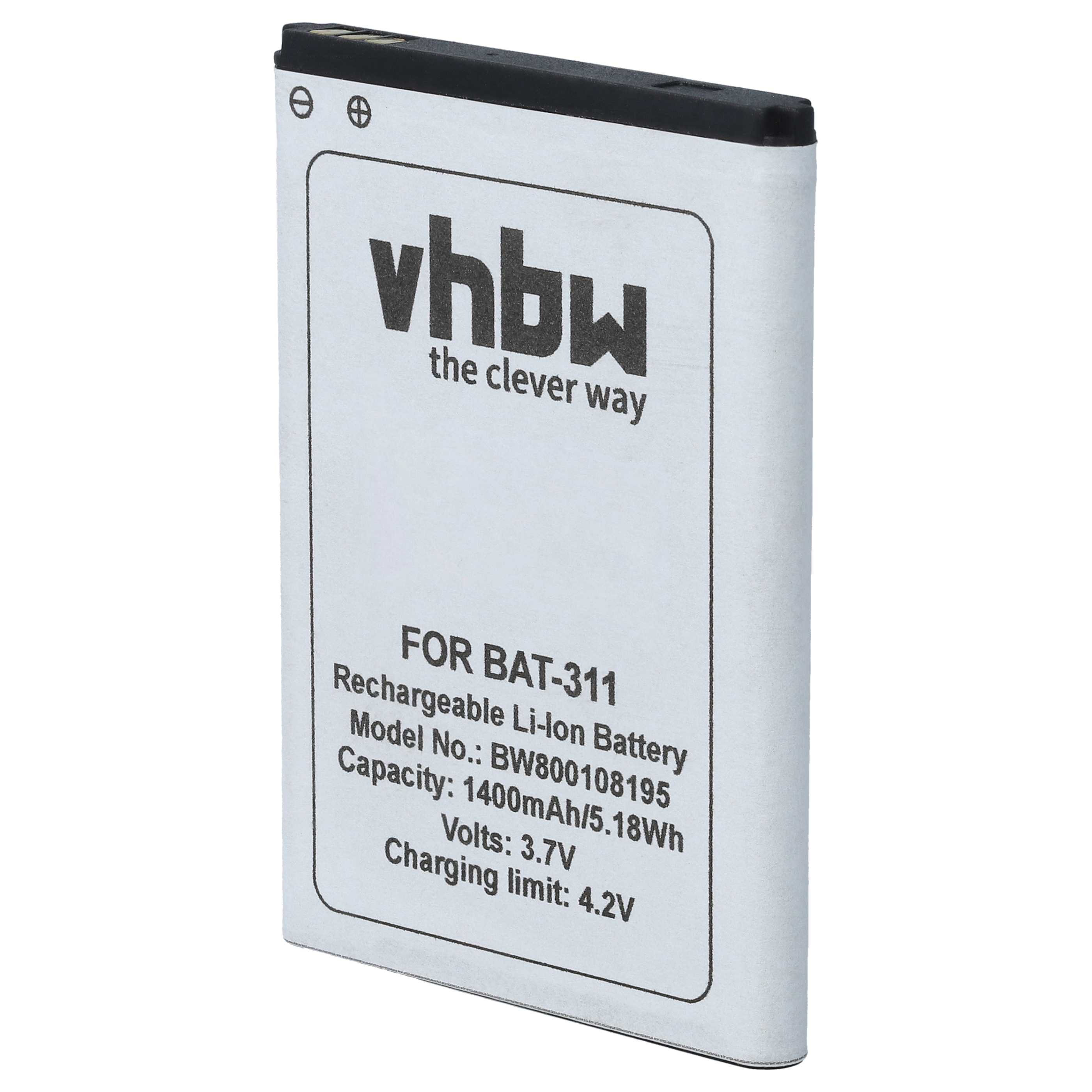 Akumulator do telefonu smartfona zamiennik Acer BAT-311, BAT-311(1ICP5/43/55) - 1400 mAh 3,7 V Li-Ion