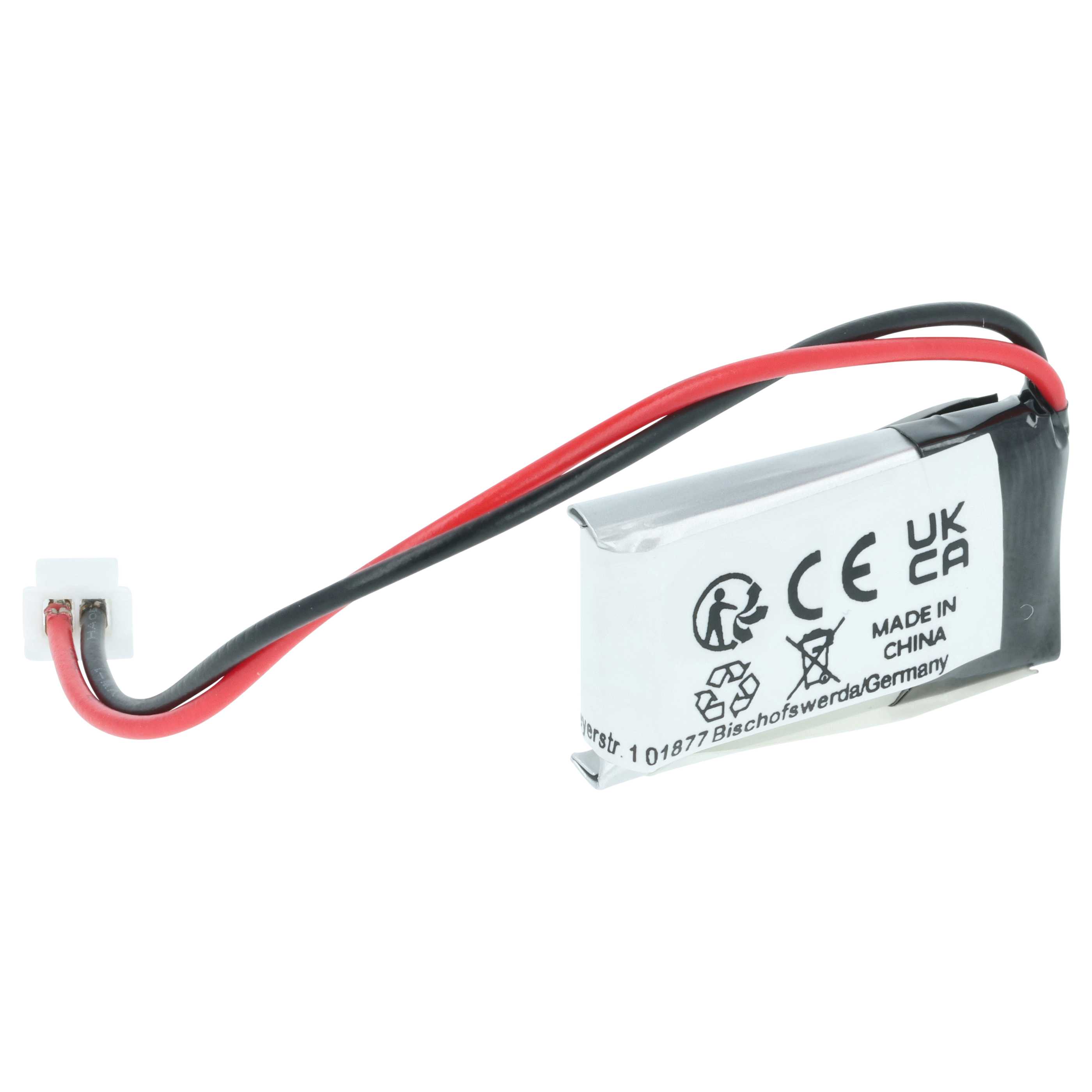 5x Batería reemplaza Intercom BatLi11, MTU01X para instalación alarma (90 mAh, 3,7 V, Li-Polímero)