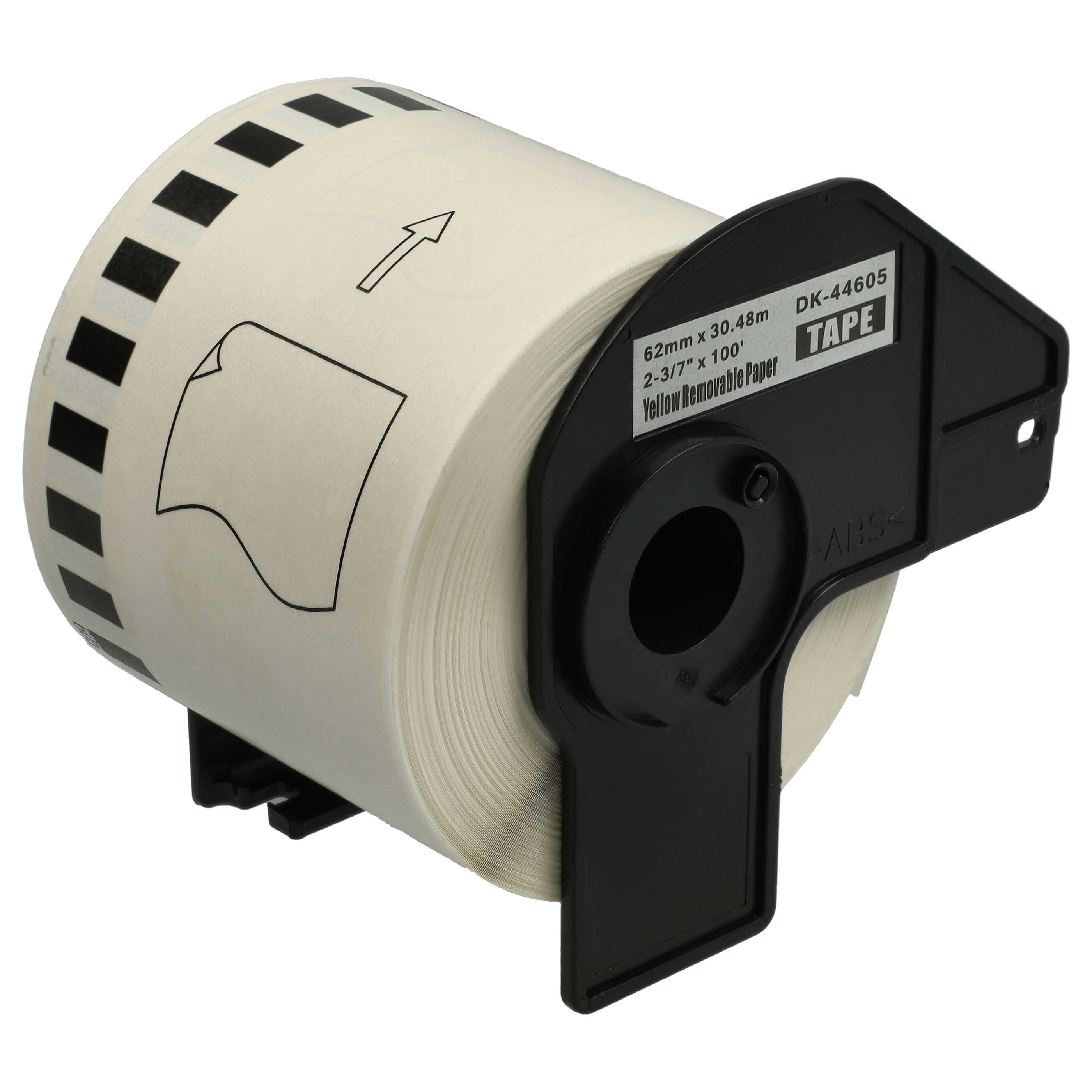 Label Roll replaces Brother DK-44605 Labeller - Self-Adhesive 62 mm x 30.48 m + Holder