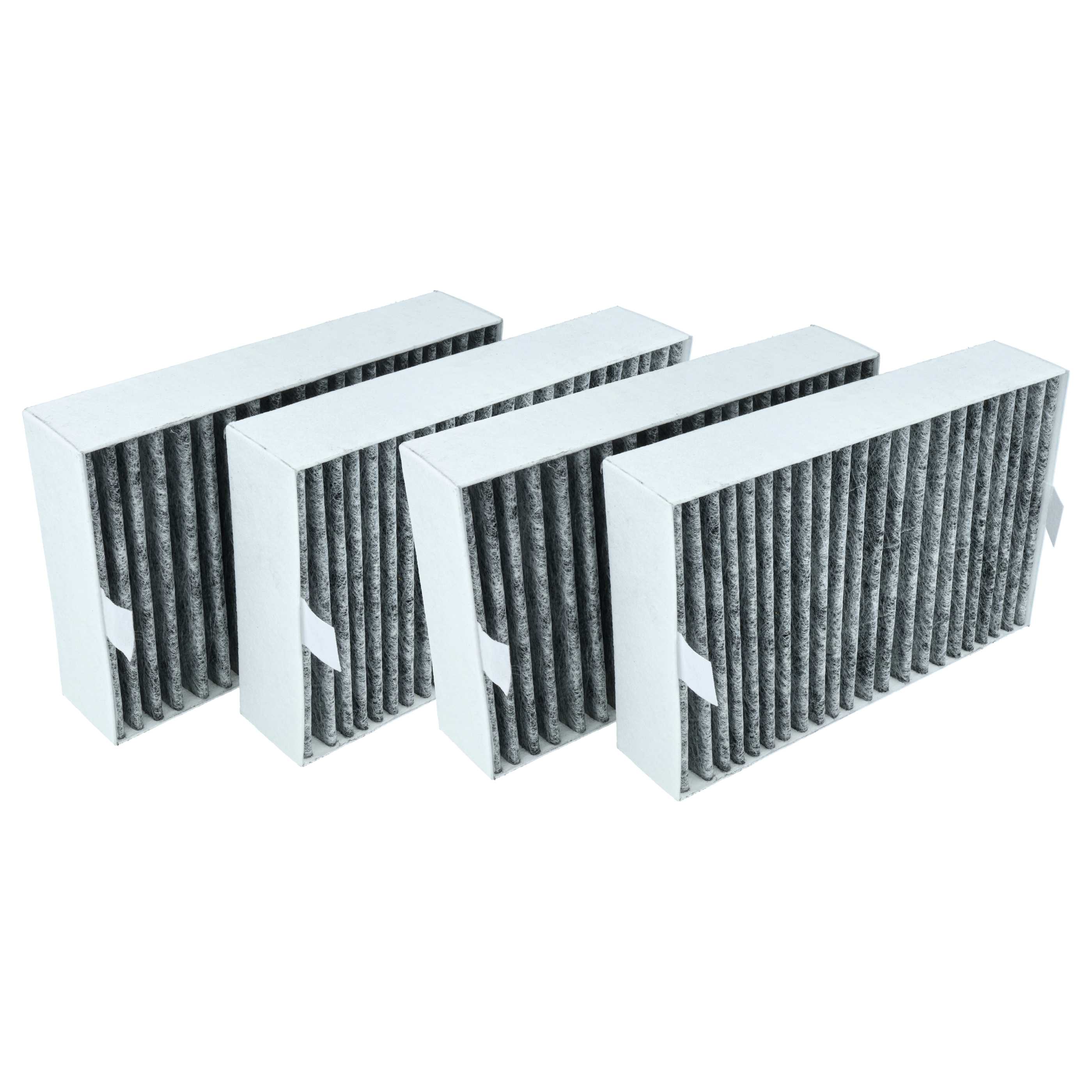 4x Filtres à charbon actif remplace Miele 28996433EU1, 11793450, DKF 31-P pour hotte Miele